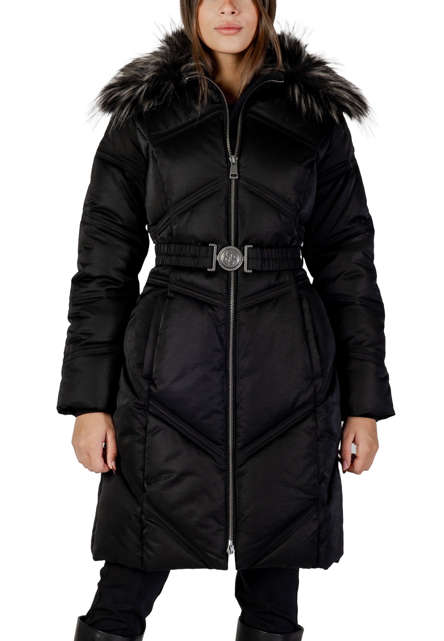 Guess zimní bunda s kožešinou