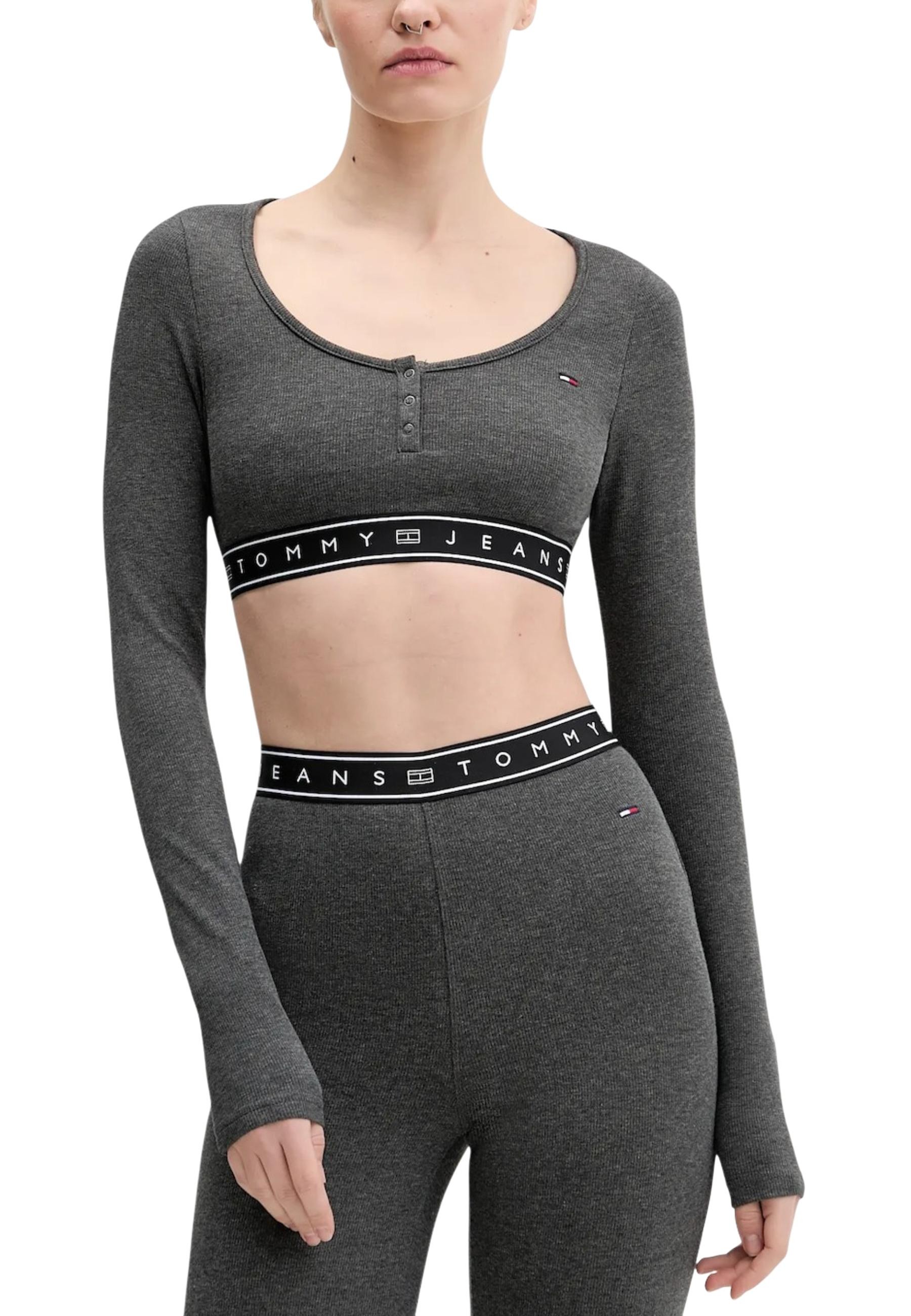 Tommy Hilfiger crop top s dlouhým rukávem