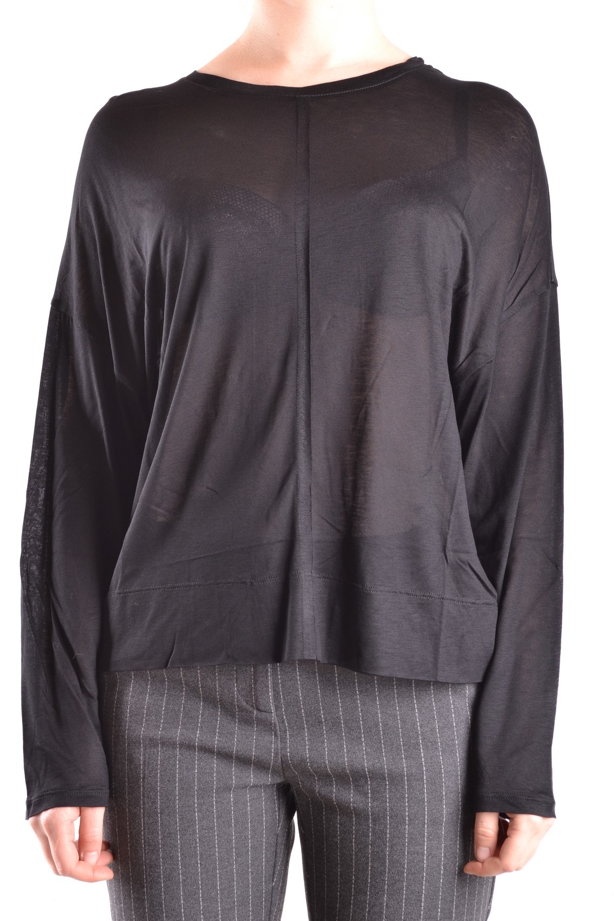 Čierne tričko s dlhým rukávom Dondup