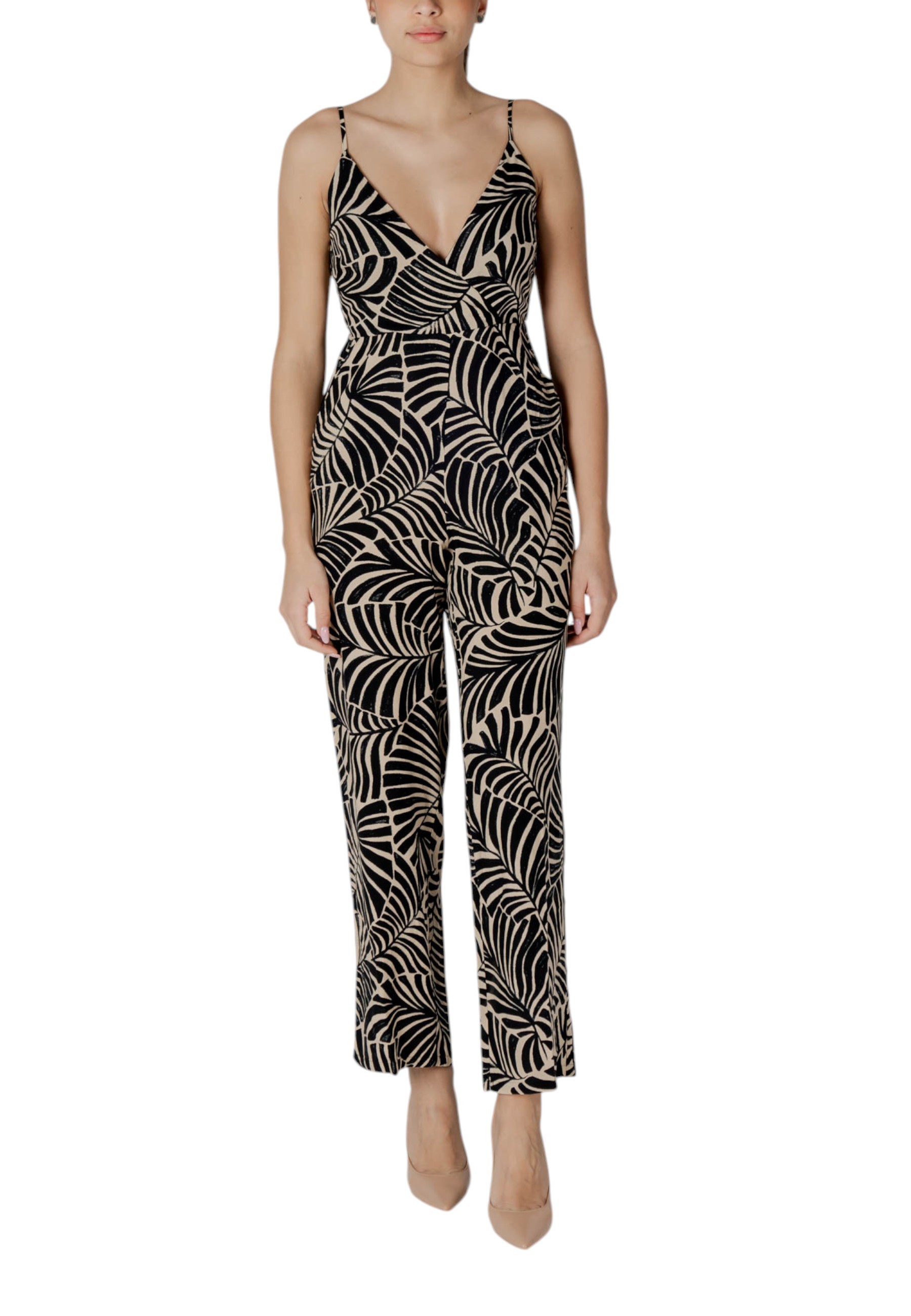 Dámský overal s květinovým vzorem