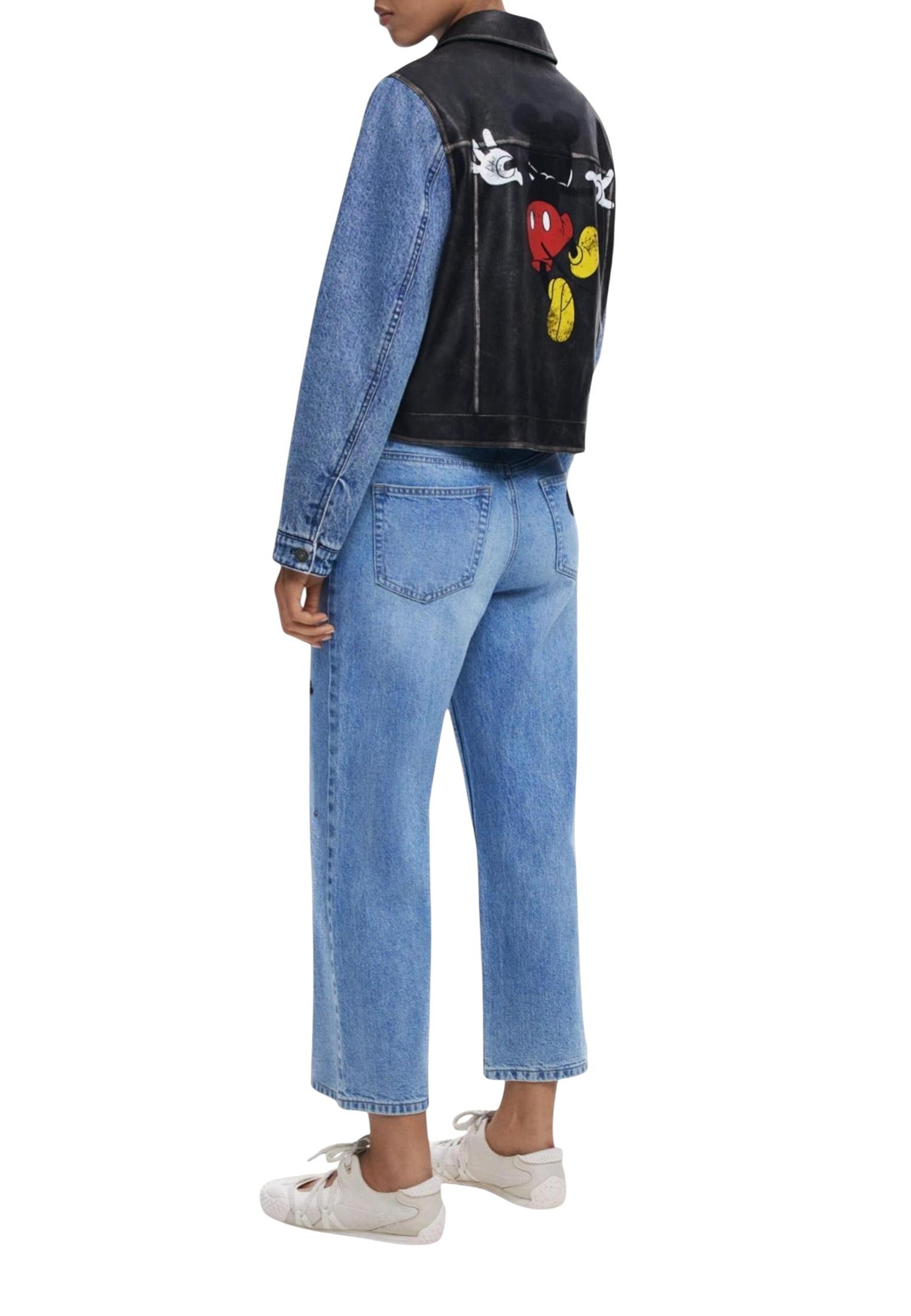 Дънково яке Desigual с мотив на Мики Маус