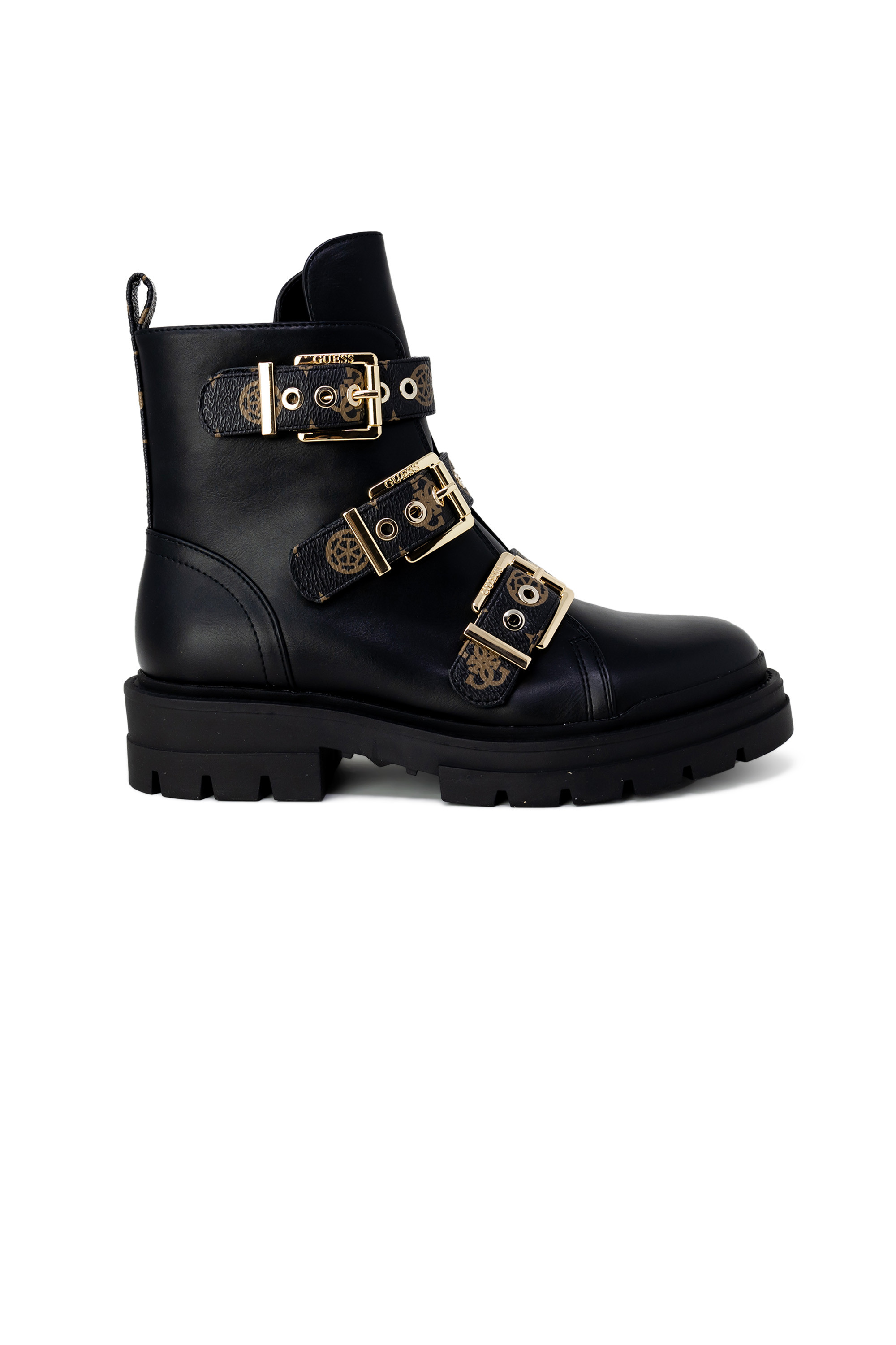 Guess kotníkové boty s přezkami