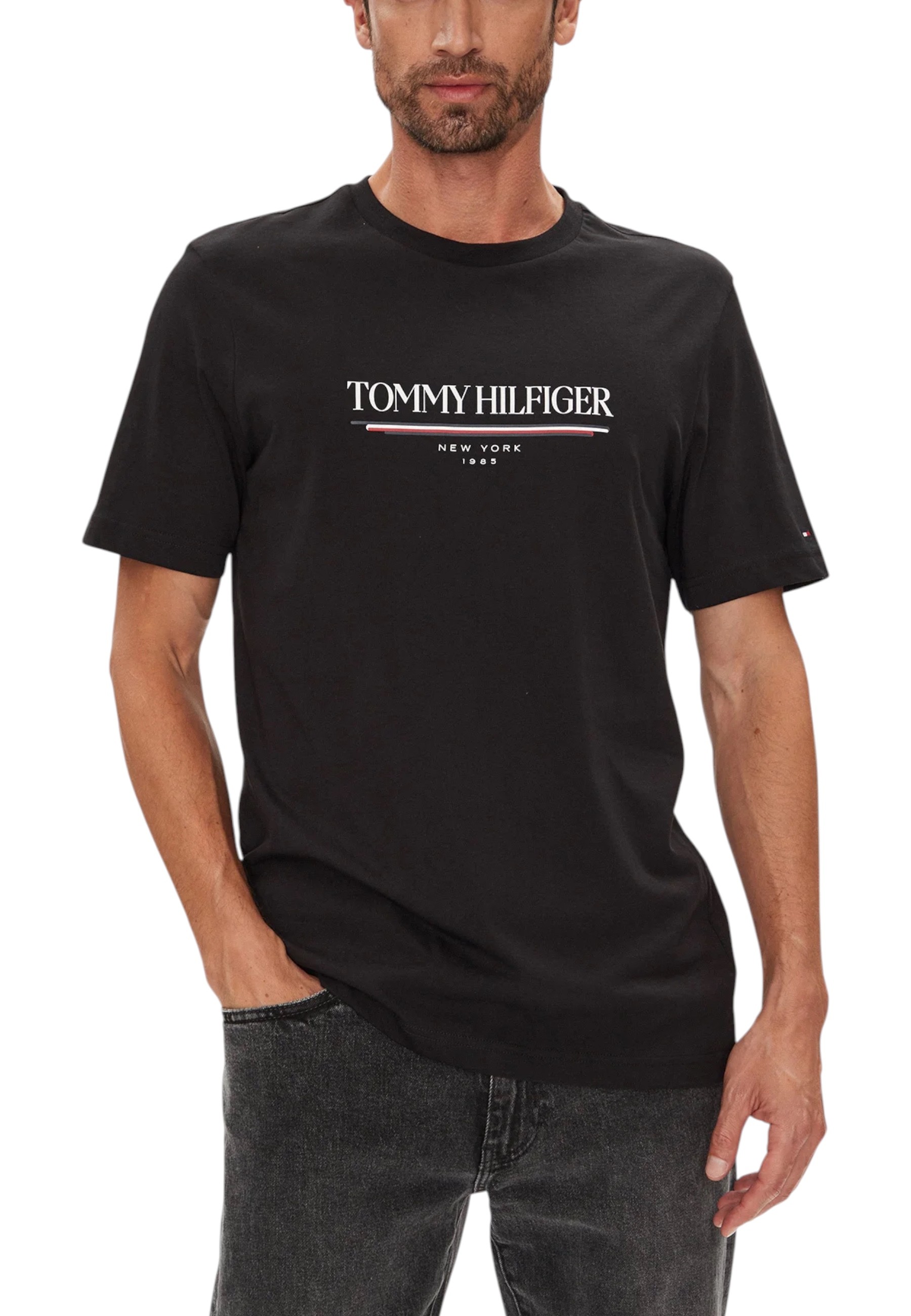 Tommy Hilfiger čierne tričko