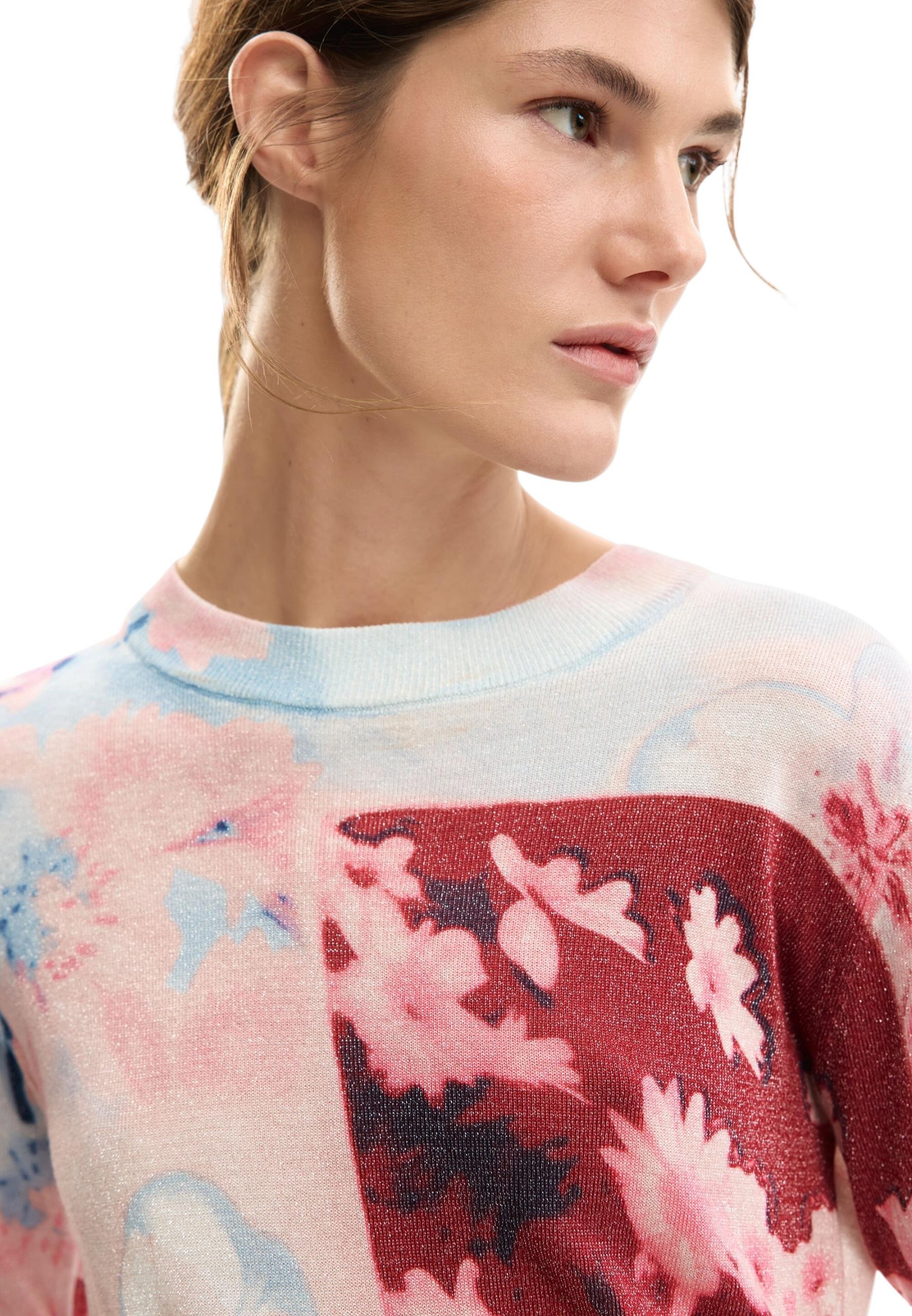 Дамски пуловер Desigual с флорален мотив