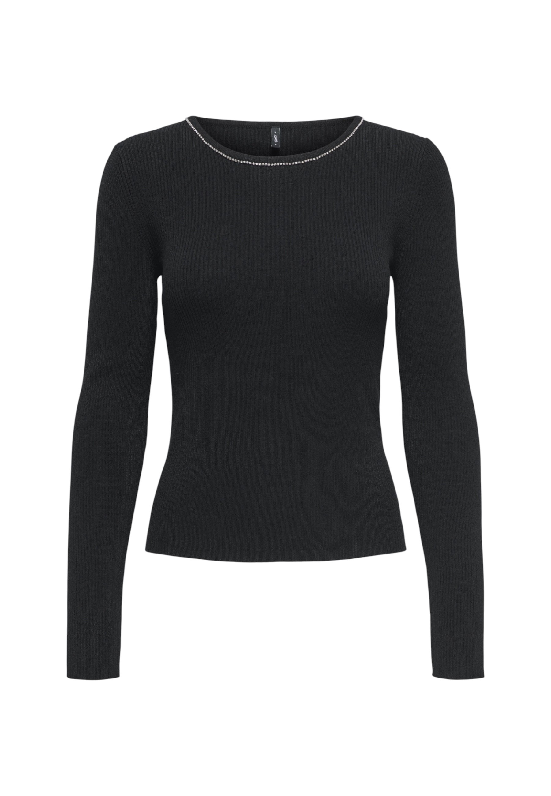 Černý svetr s dlouhým rukávem