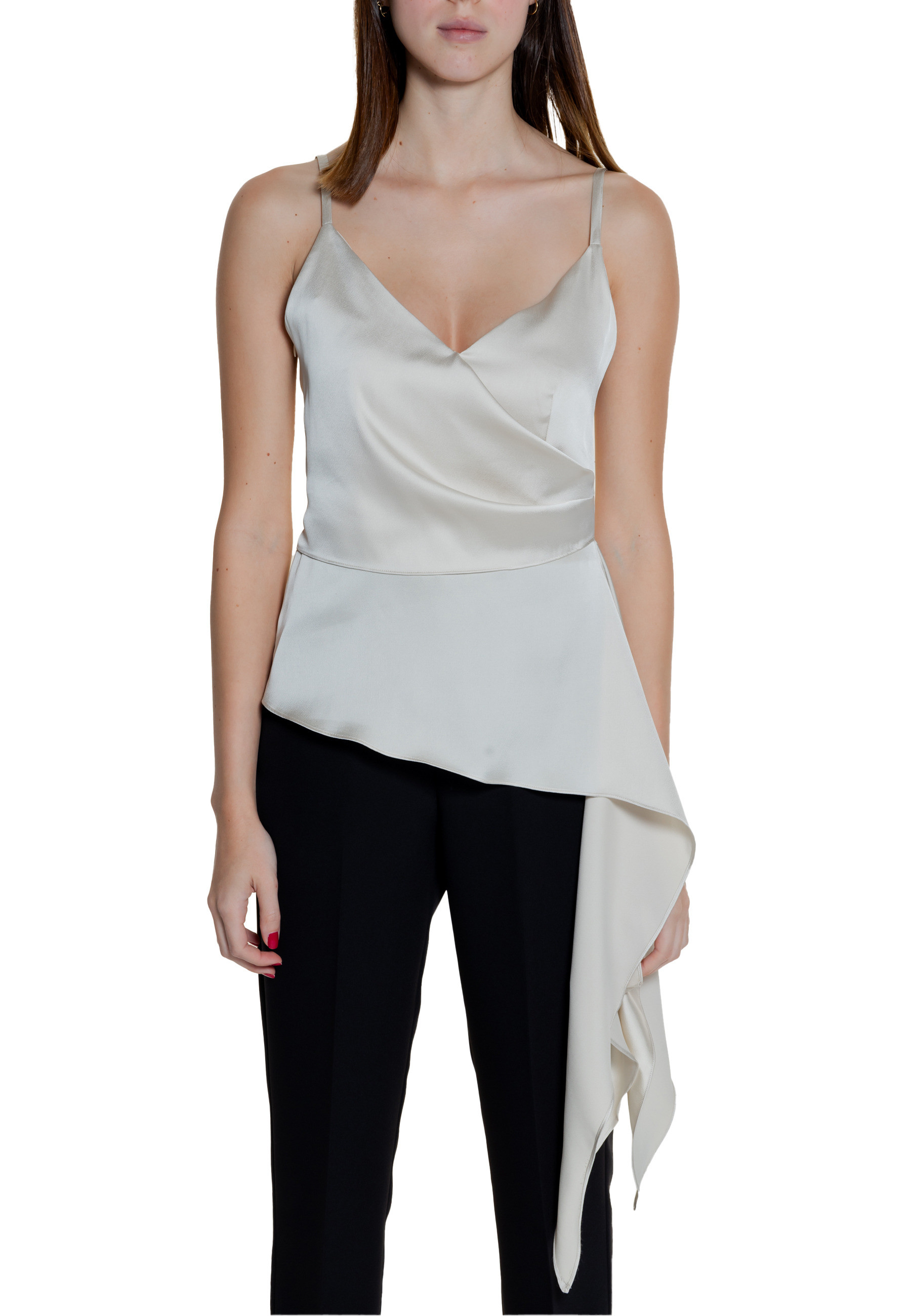Saténový top na ramínka