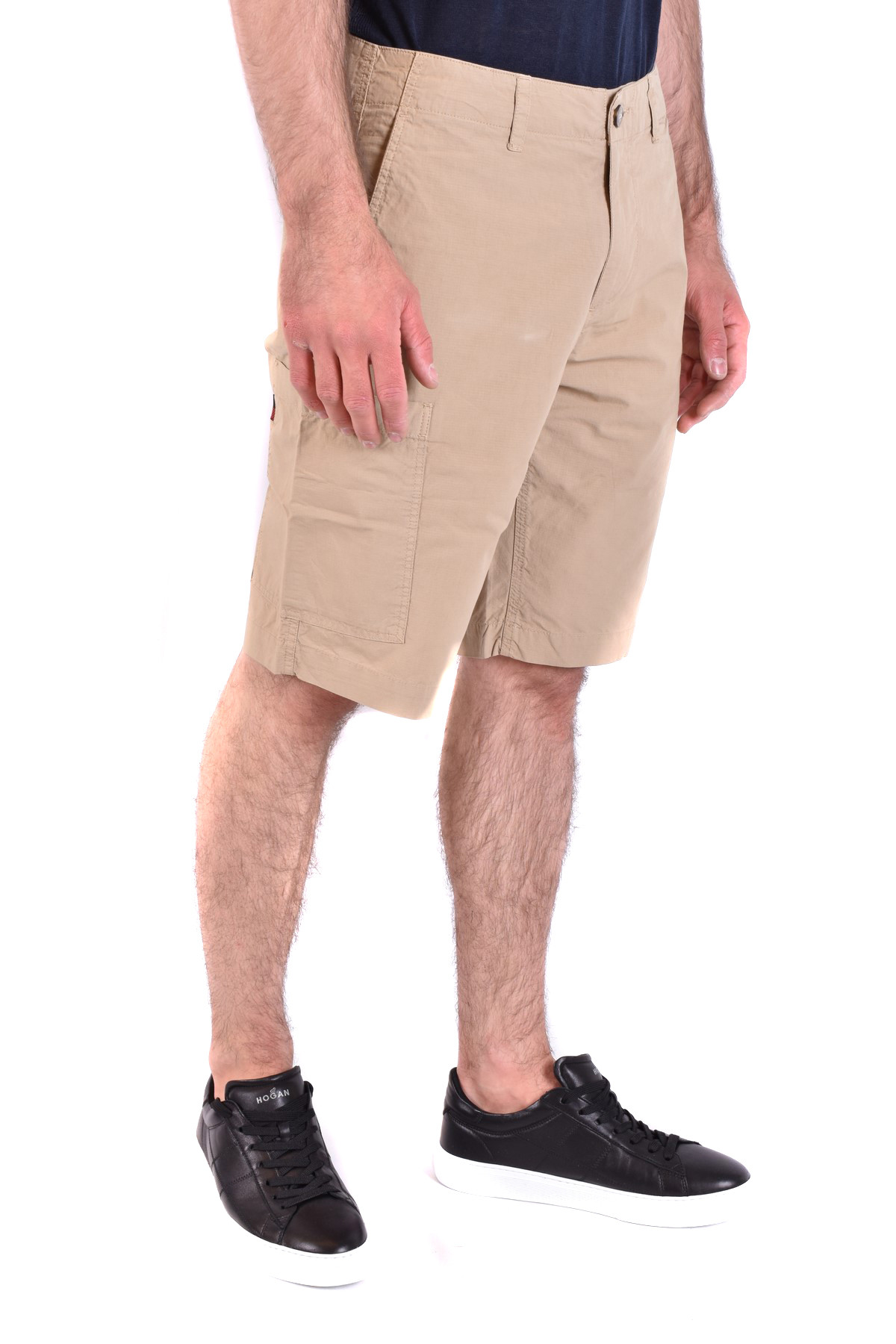 Pánske béžové bermudy Woolrich