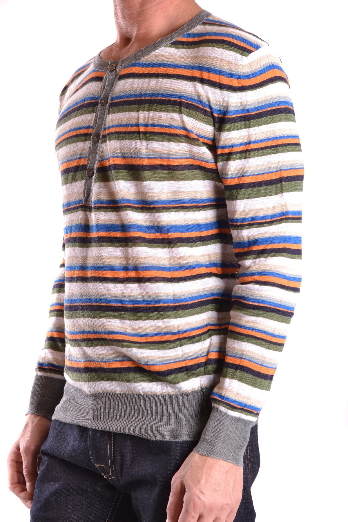 Мъжки раиран пуловер Mauro Grifoni