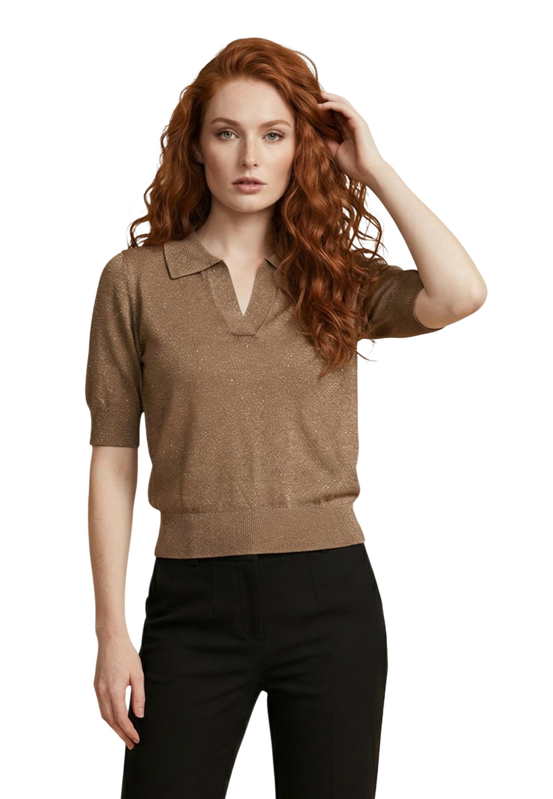 Дамска поло риза с къс ръкав