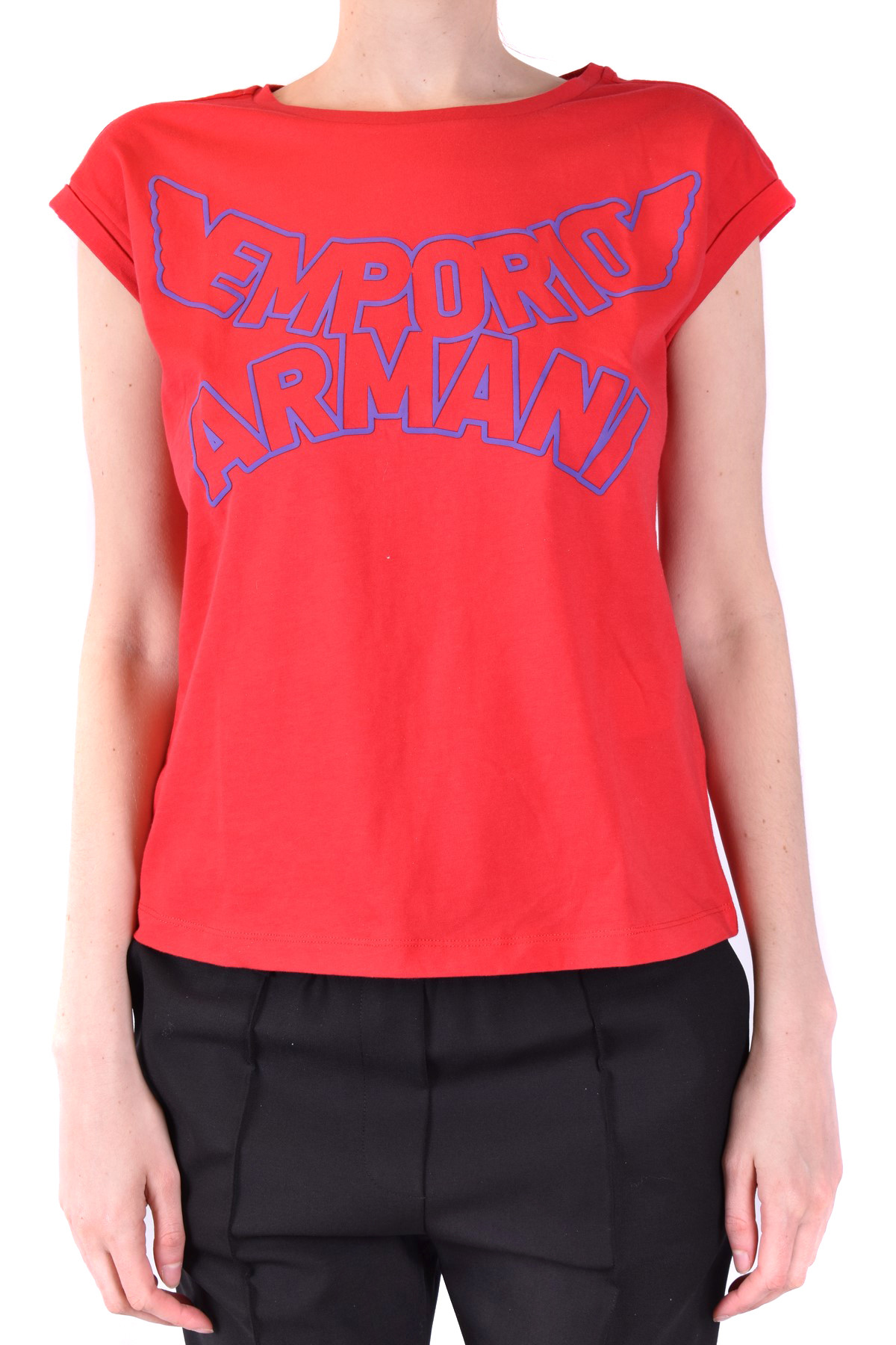Червена тениска Emporio Armani