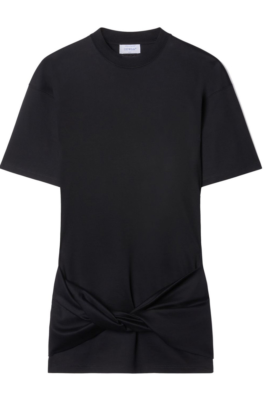 Черна рокля с суитшърт в цвят бяло