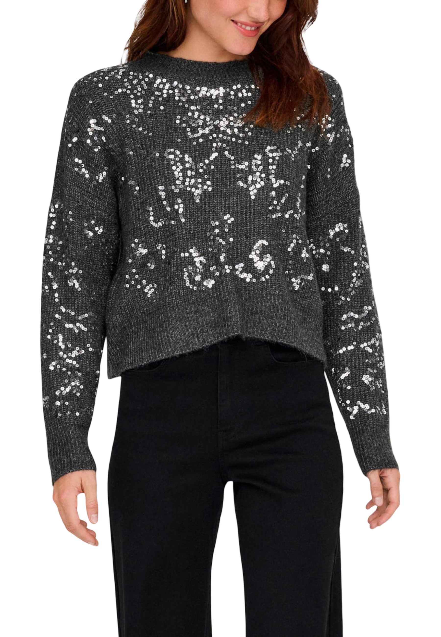 Дамски пуловер с пайети