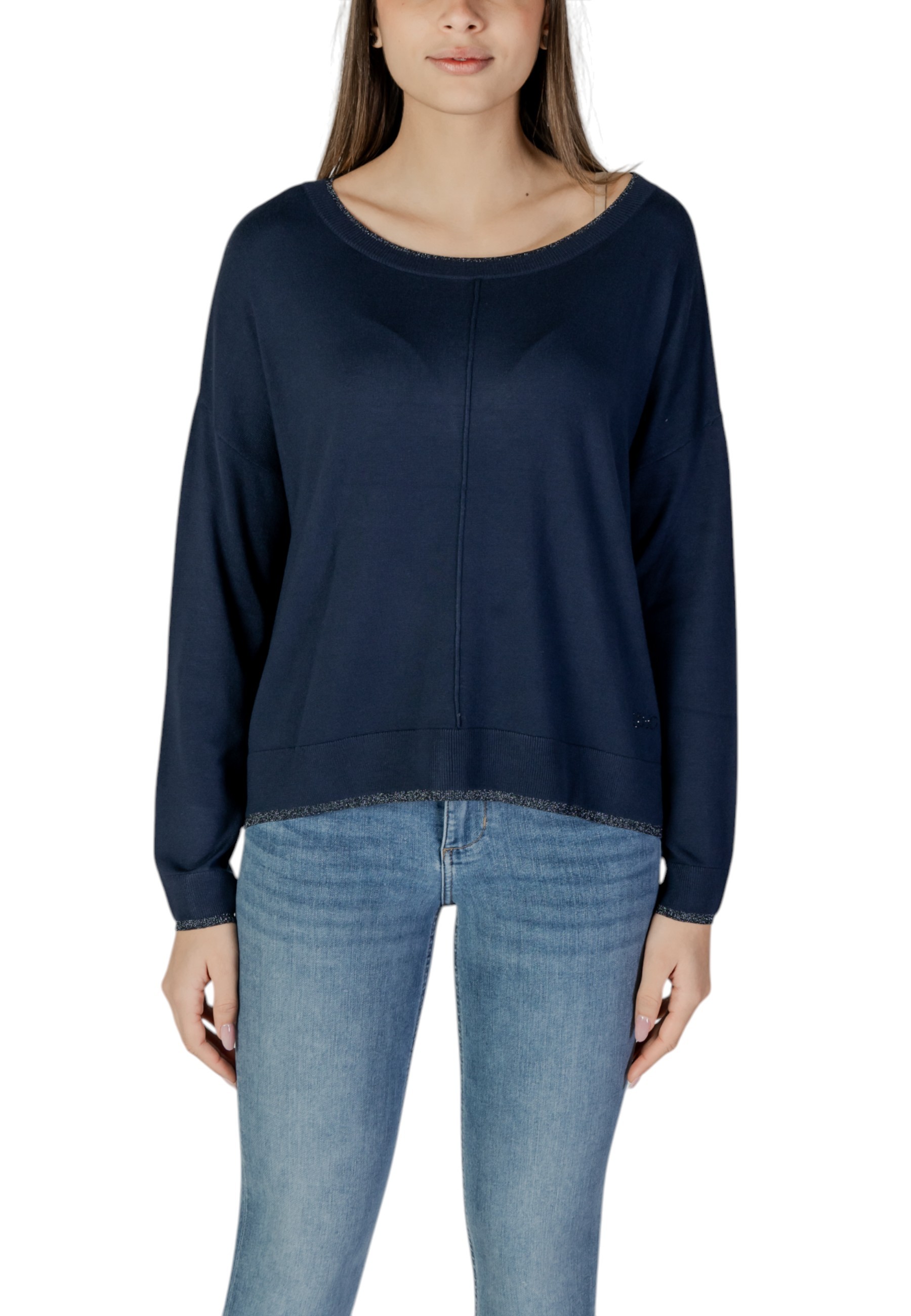 Дамски пуловер с кръгло деколте Liu Jo