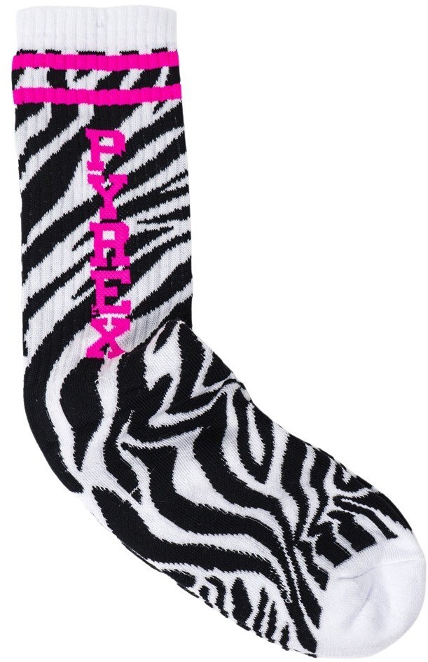 Veselé ponožky Pyrex s motivem zebry