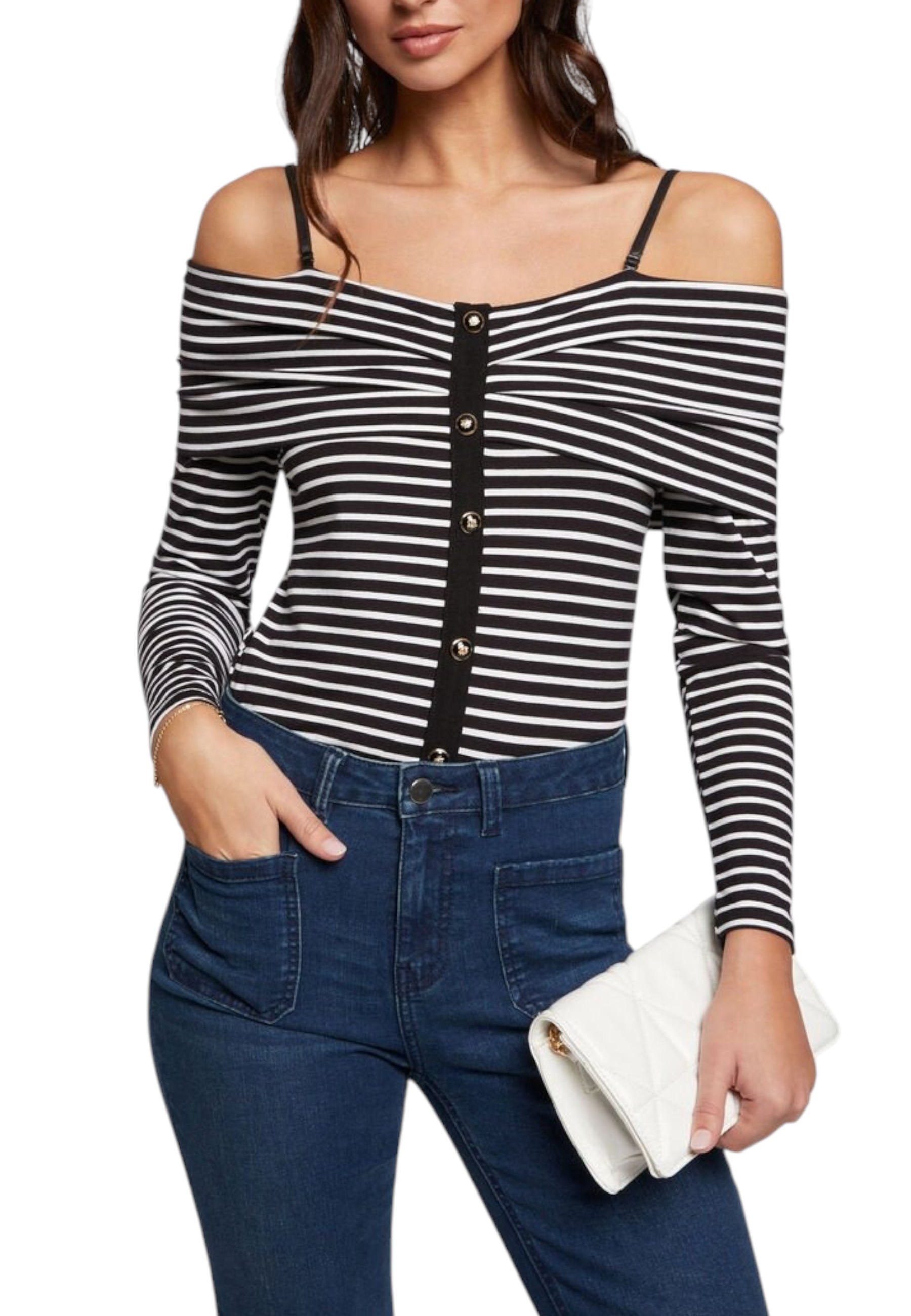 Раирано боди с деколте тип „лодка“