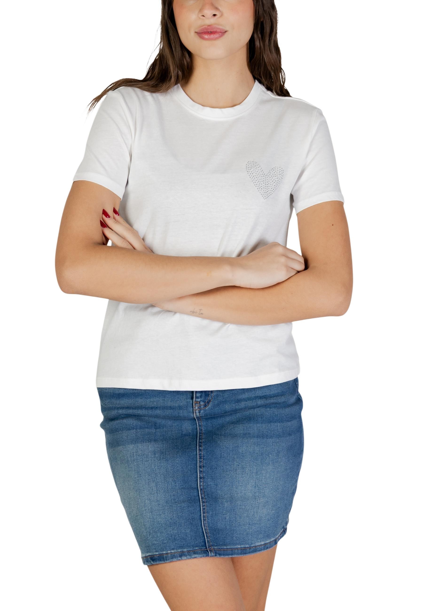 Bílé tričko Only z organické bavlny