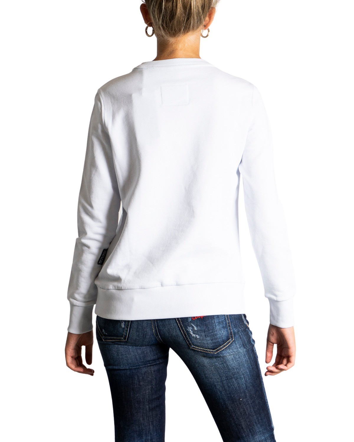 Бял суитшърт Versace Jeans Couture