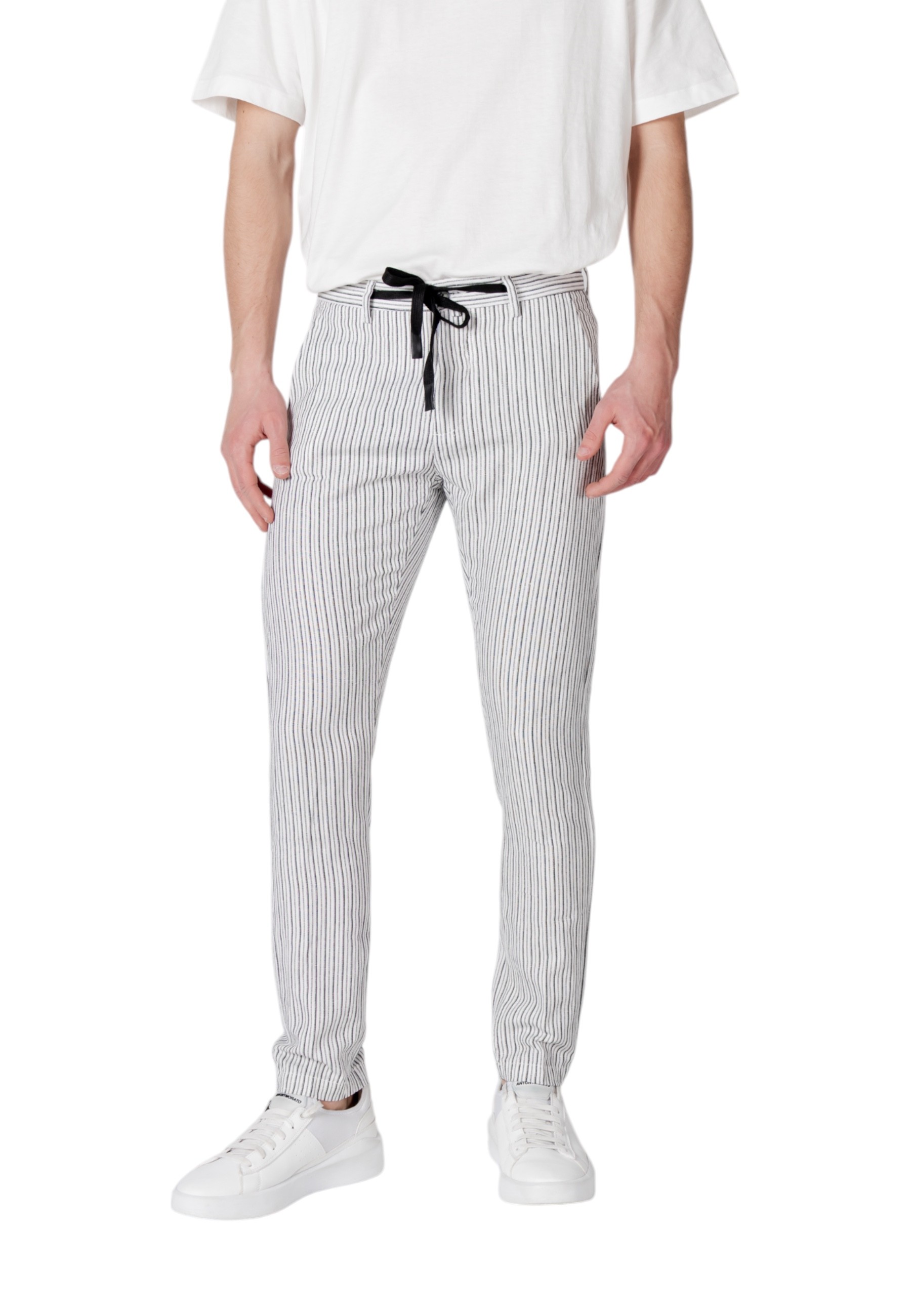 Gianni Lupo pánske pruhované nohavice