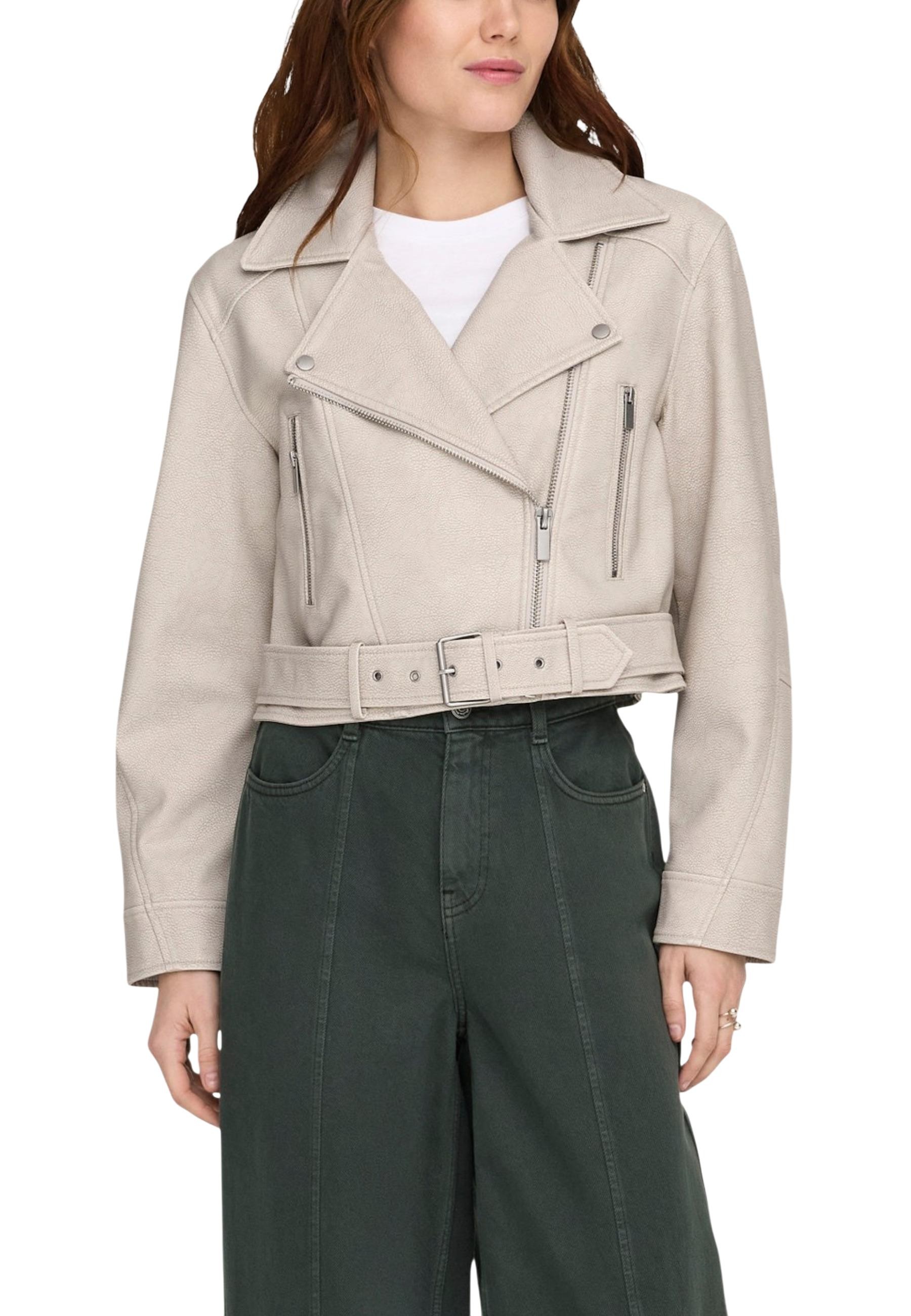 Krátká kožená bunda Only