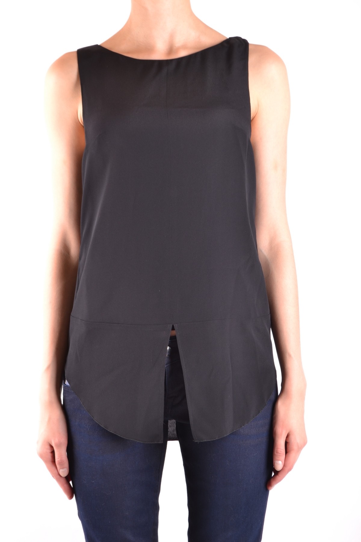 Черен топ без ръкави Дондуп