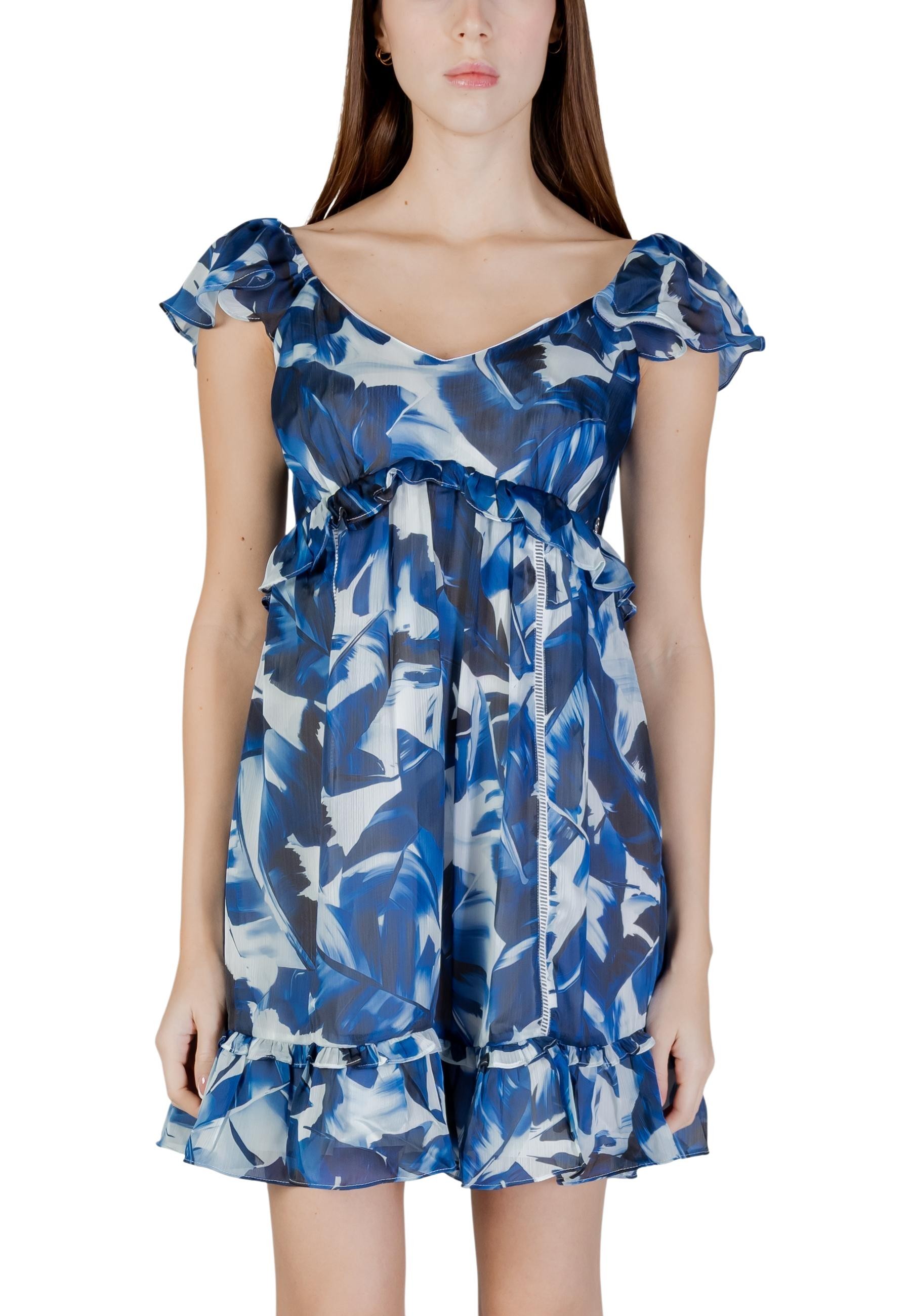 Květinové mini šaty Guess