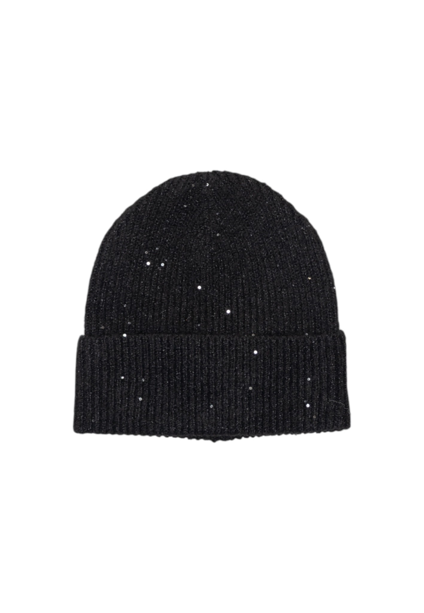Černá čepice se třpytkami