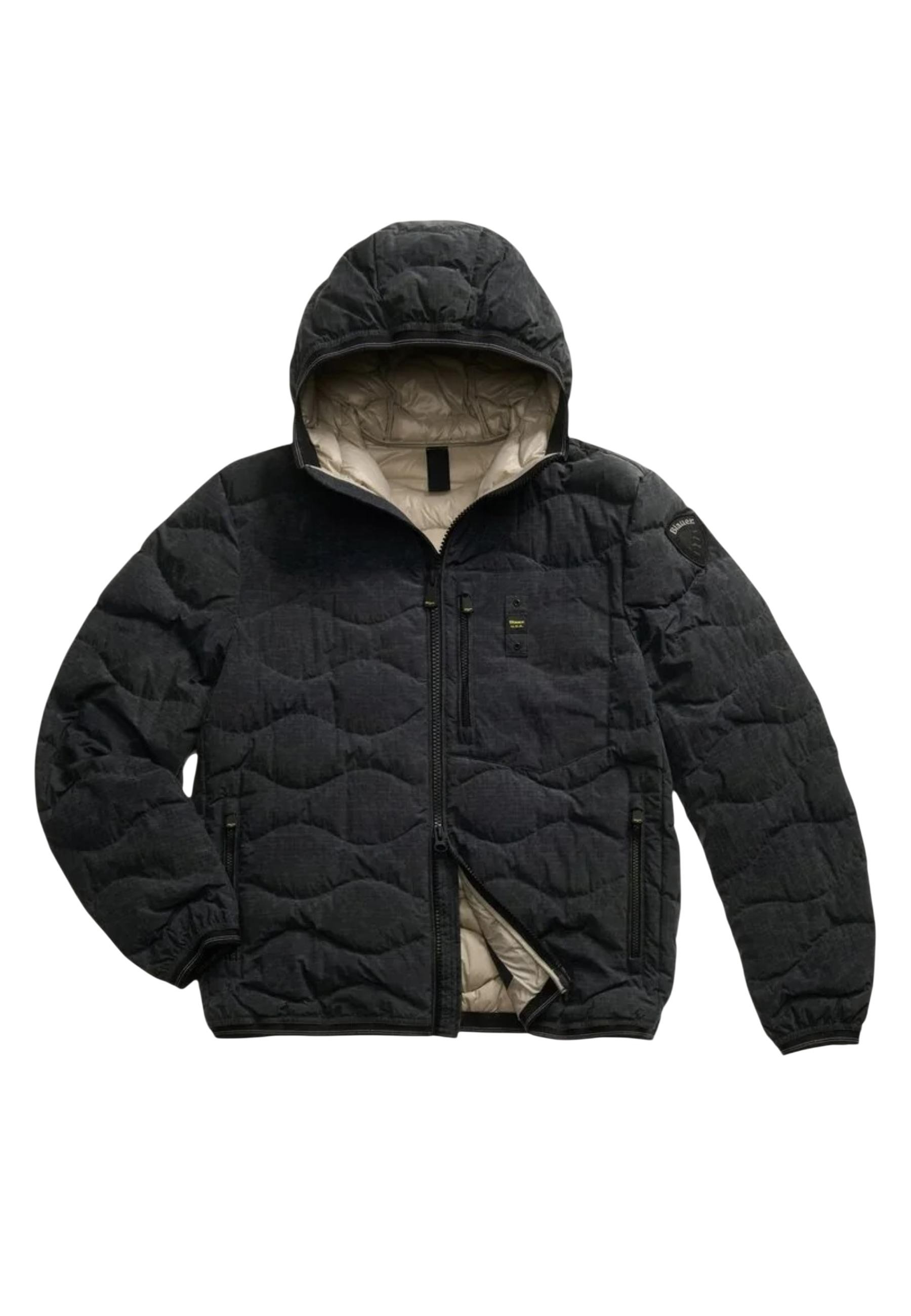 Blauer pánska zimná bunda