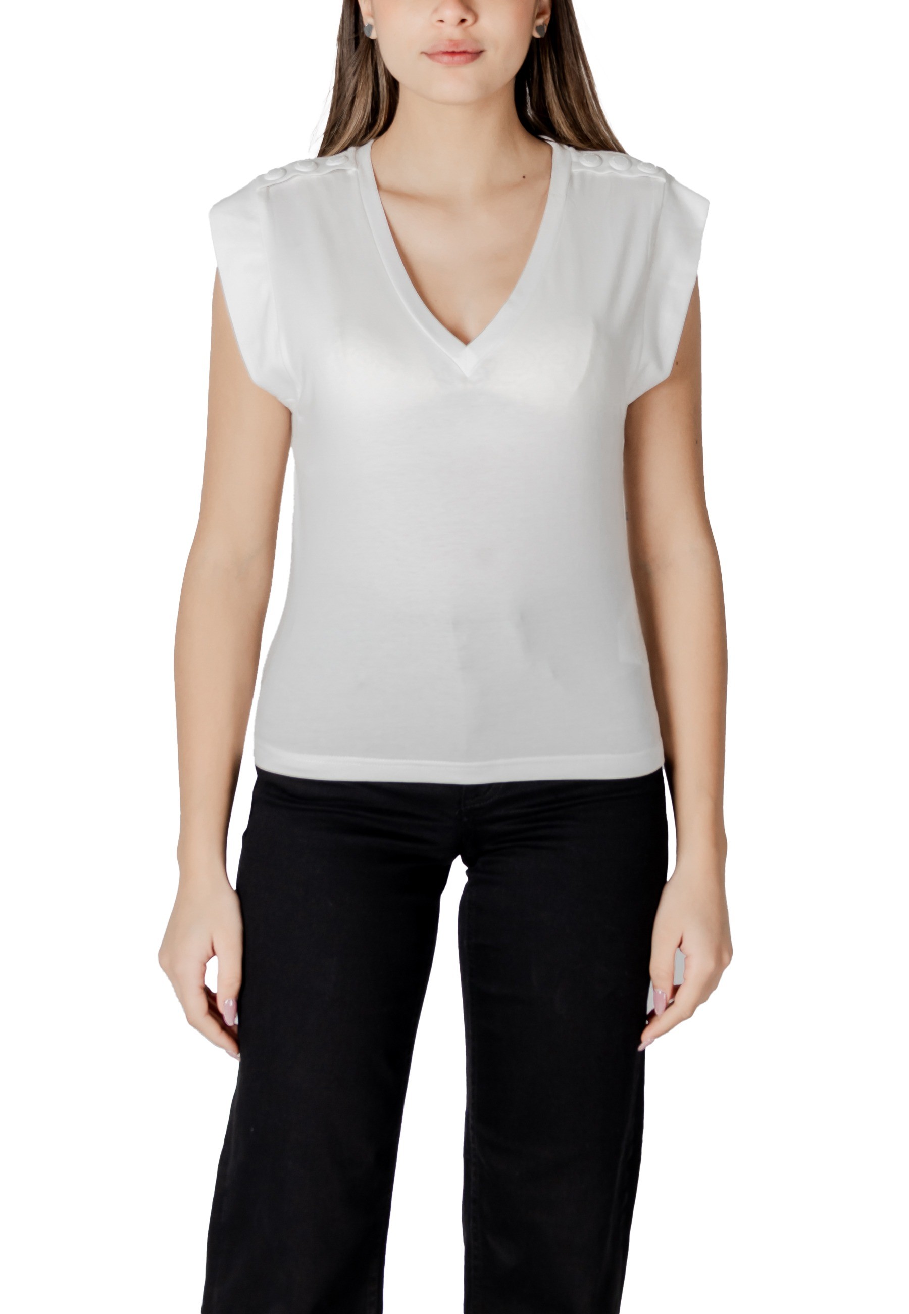 Бяла тениска Morgan De Toi