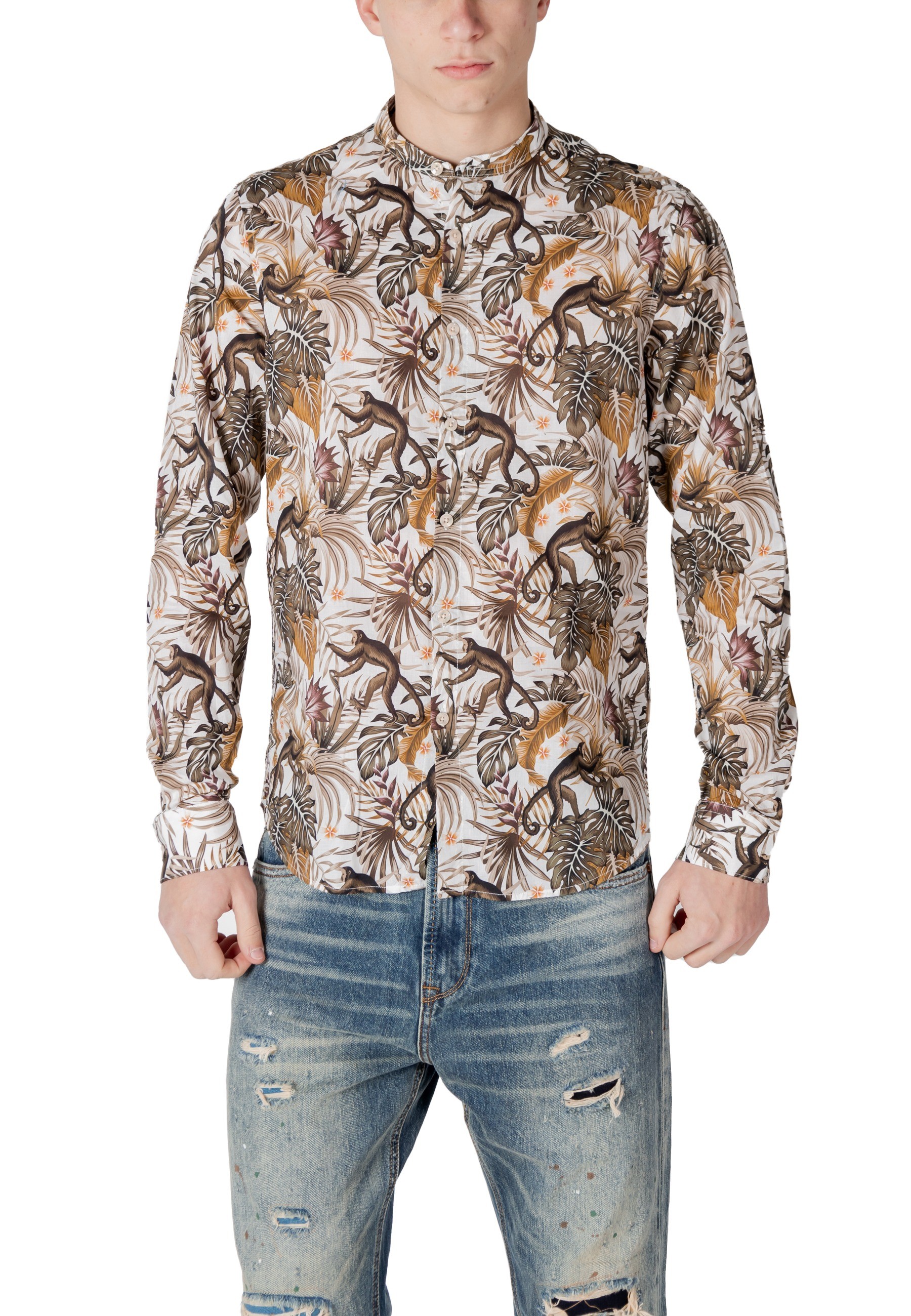 Gianni Lupo pánska košeľa s kvetinovým vzorom