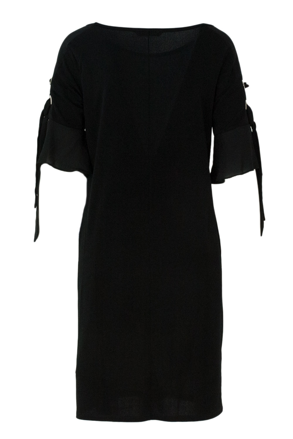 Черна рокля Desigual с къс ръкав