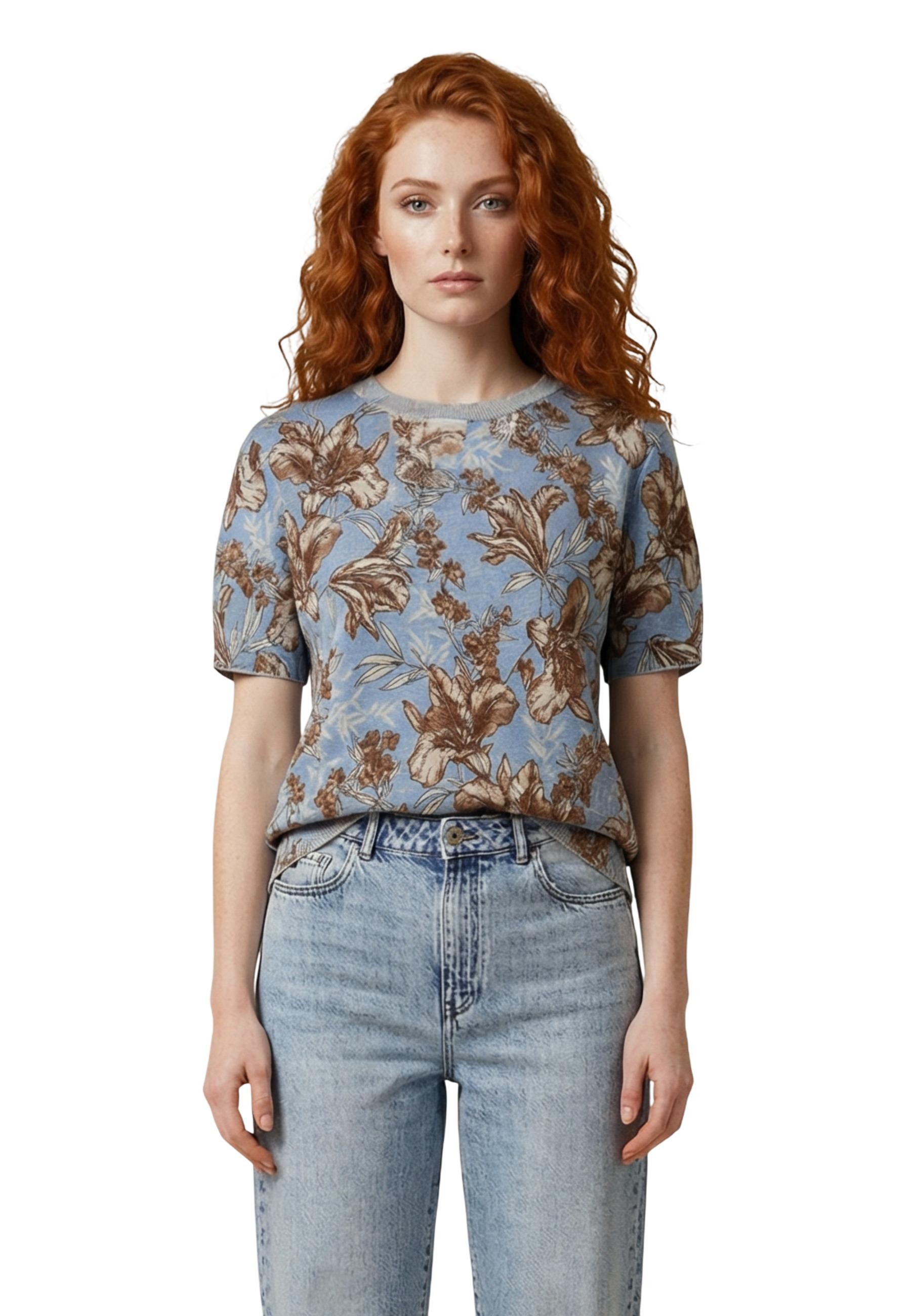 Дамска тениска с флорален принт Liu Jo