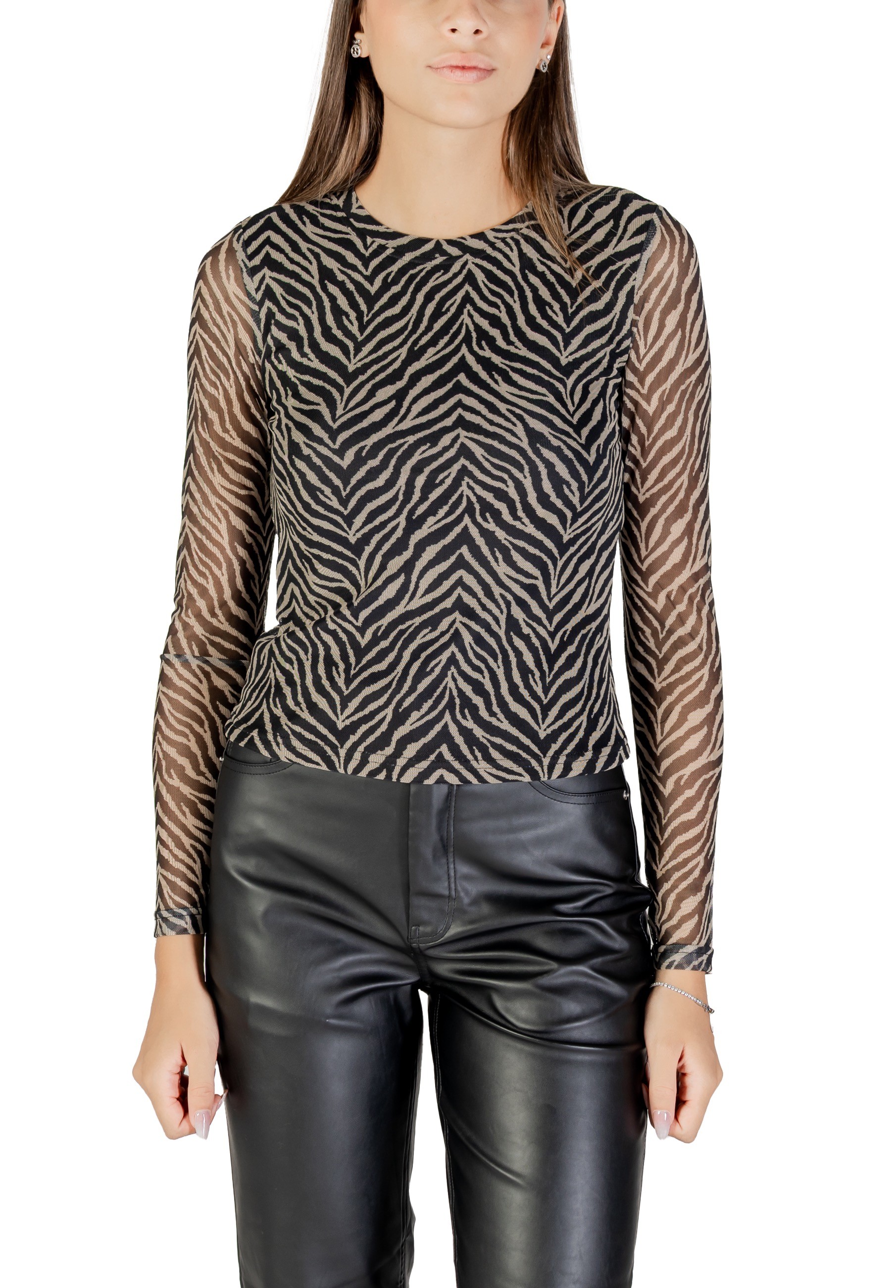 Vzorovaná blúzka s dlhými rukávmi