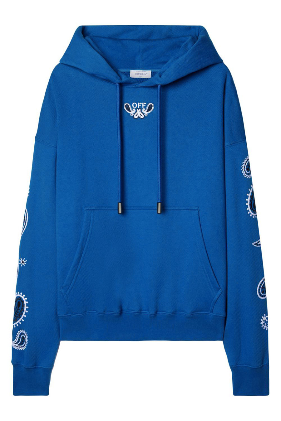 Modrá mikina Off-White s kapucňou