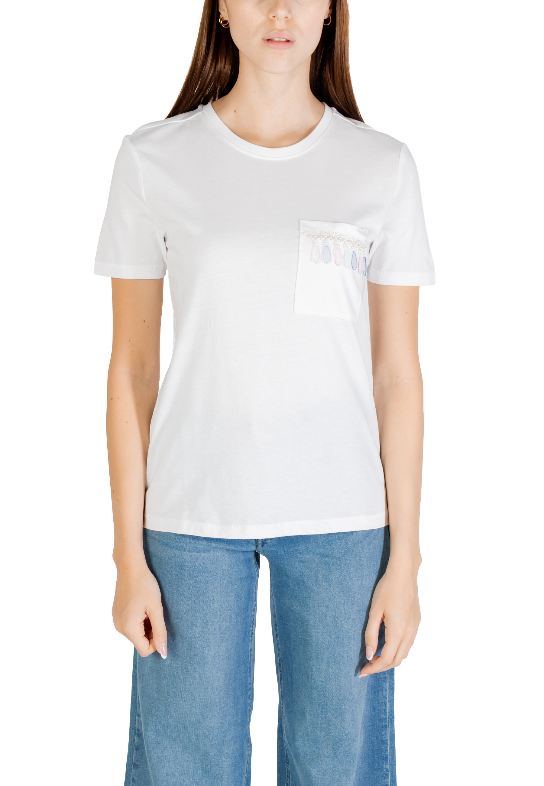 Bílé tričko Only s krátkým rukávem