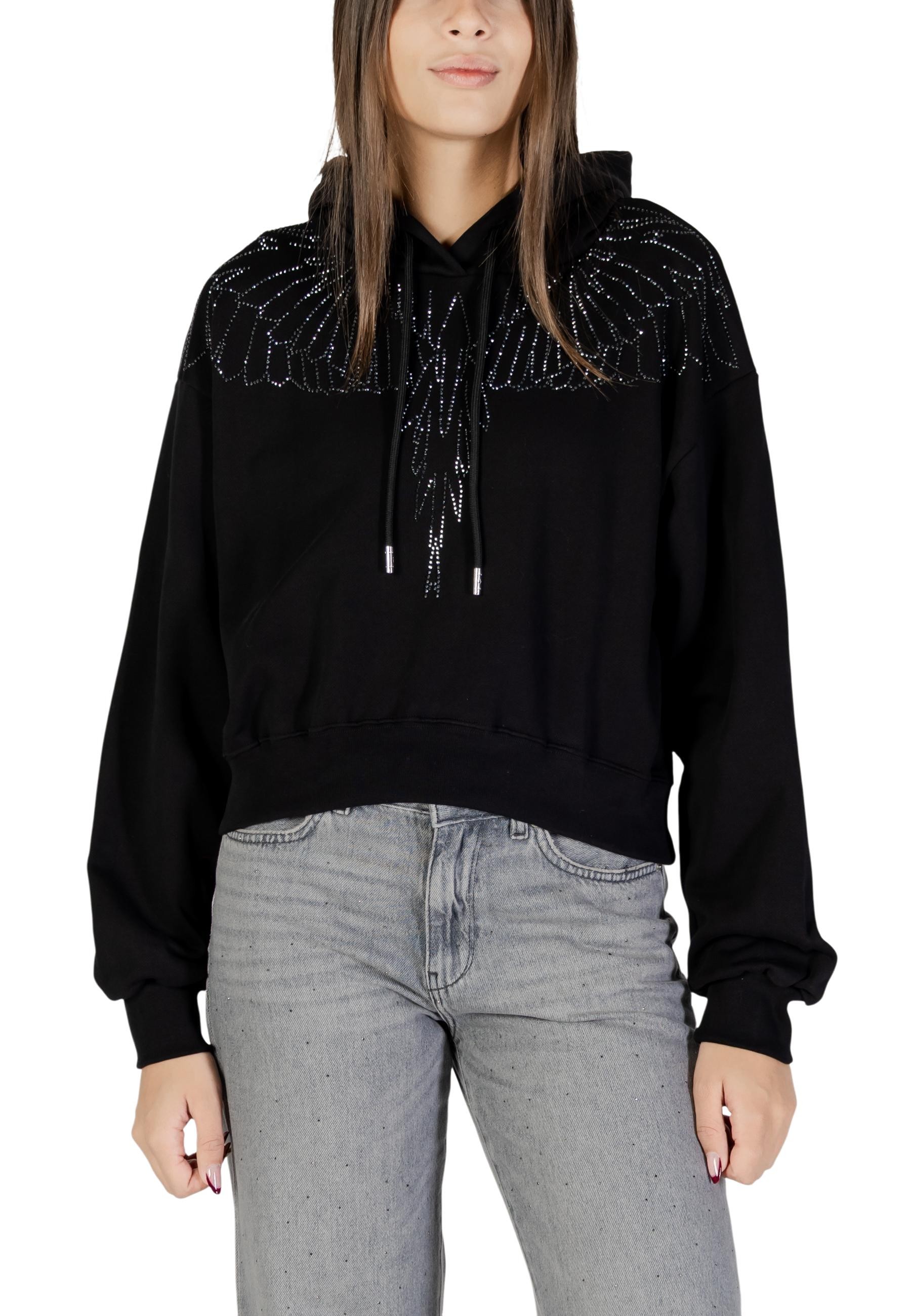 County Of Milan čierna mikina s kapucňou