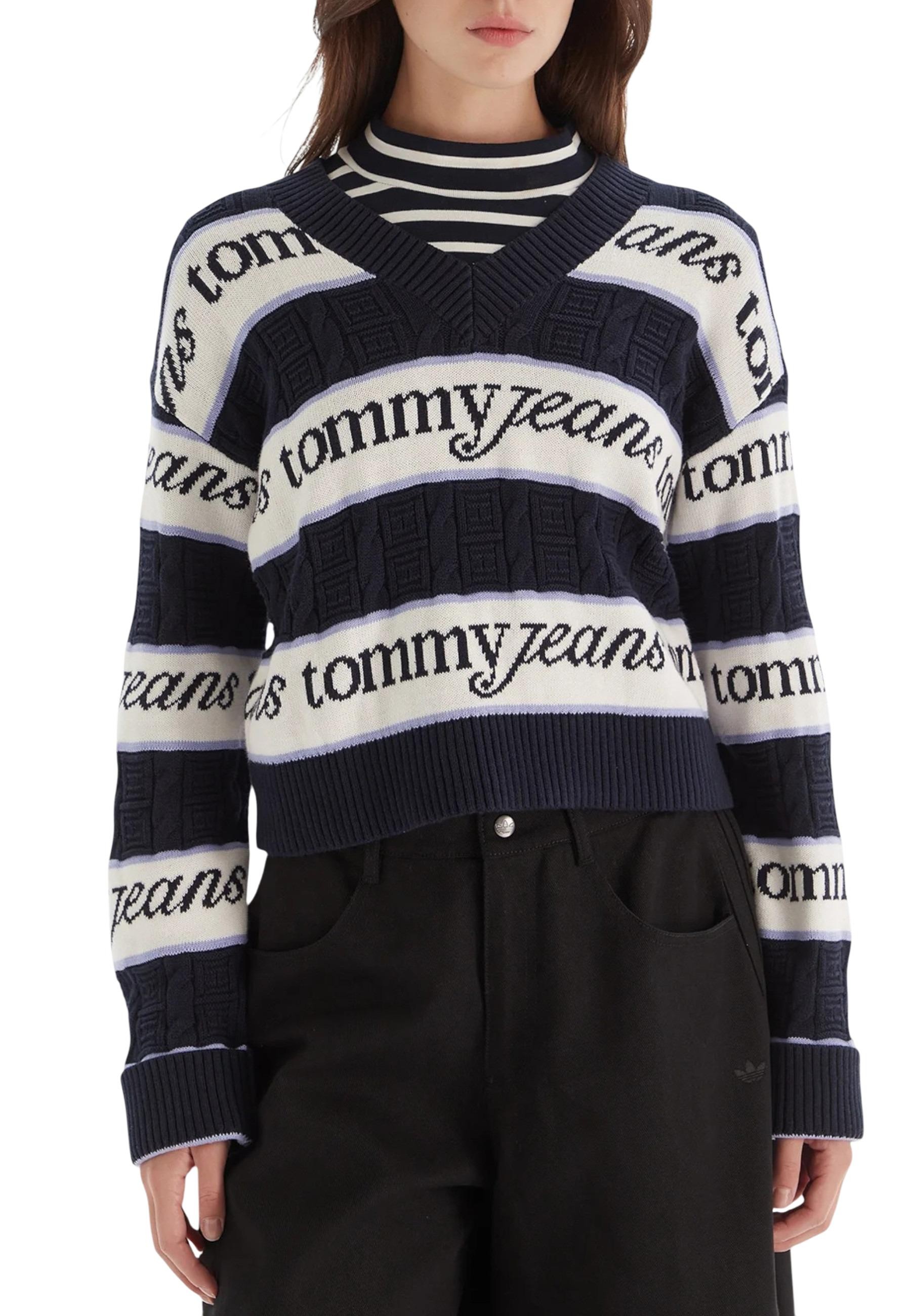 Tommy Hilfiger pruhovaný svetr