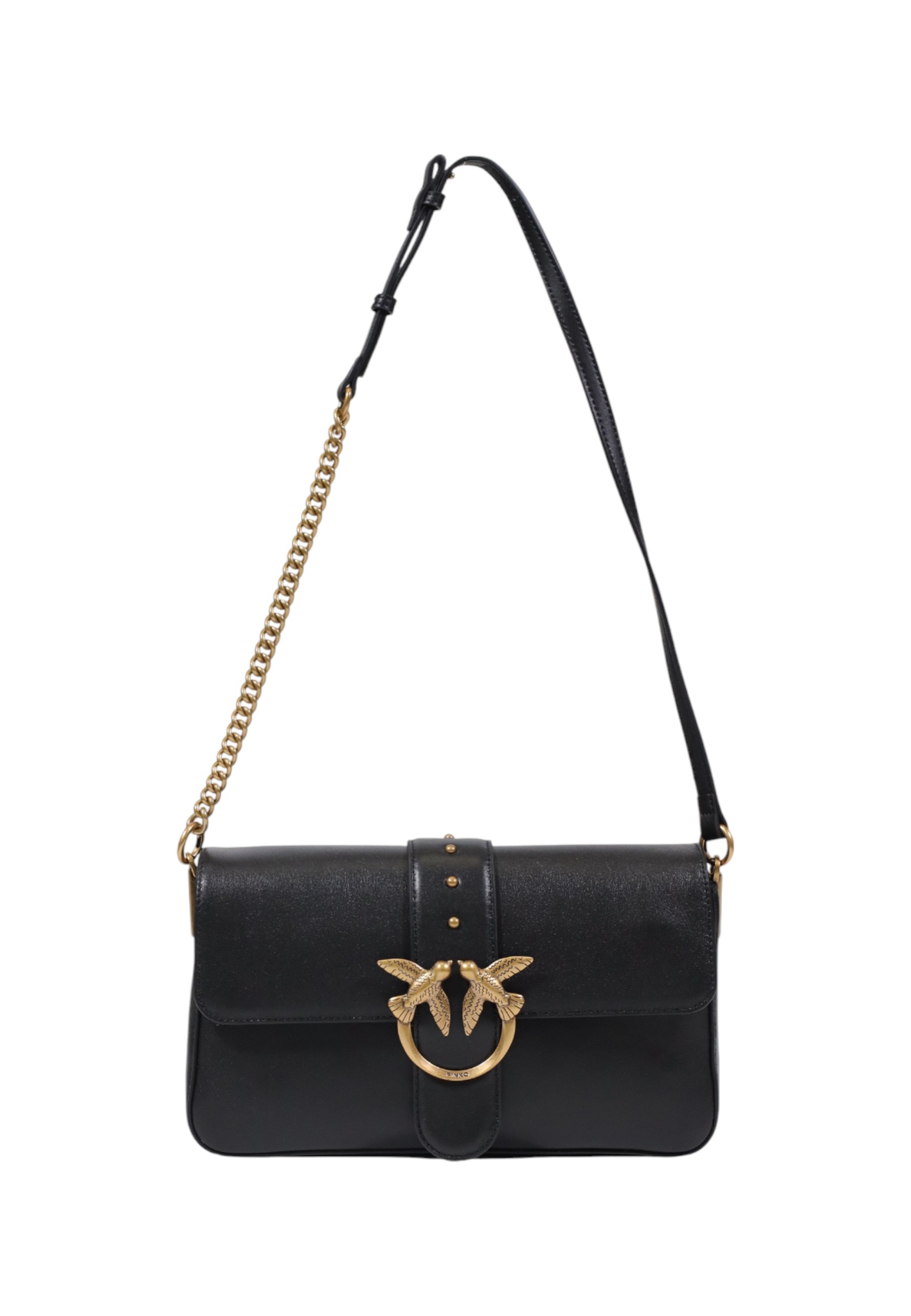 Pinko kožená kabelka s magnetickým zapínaním