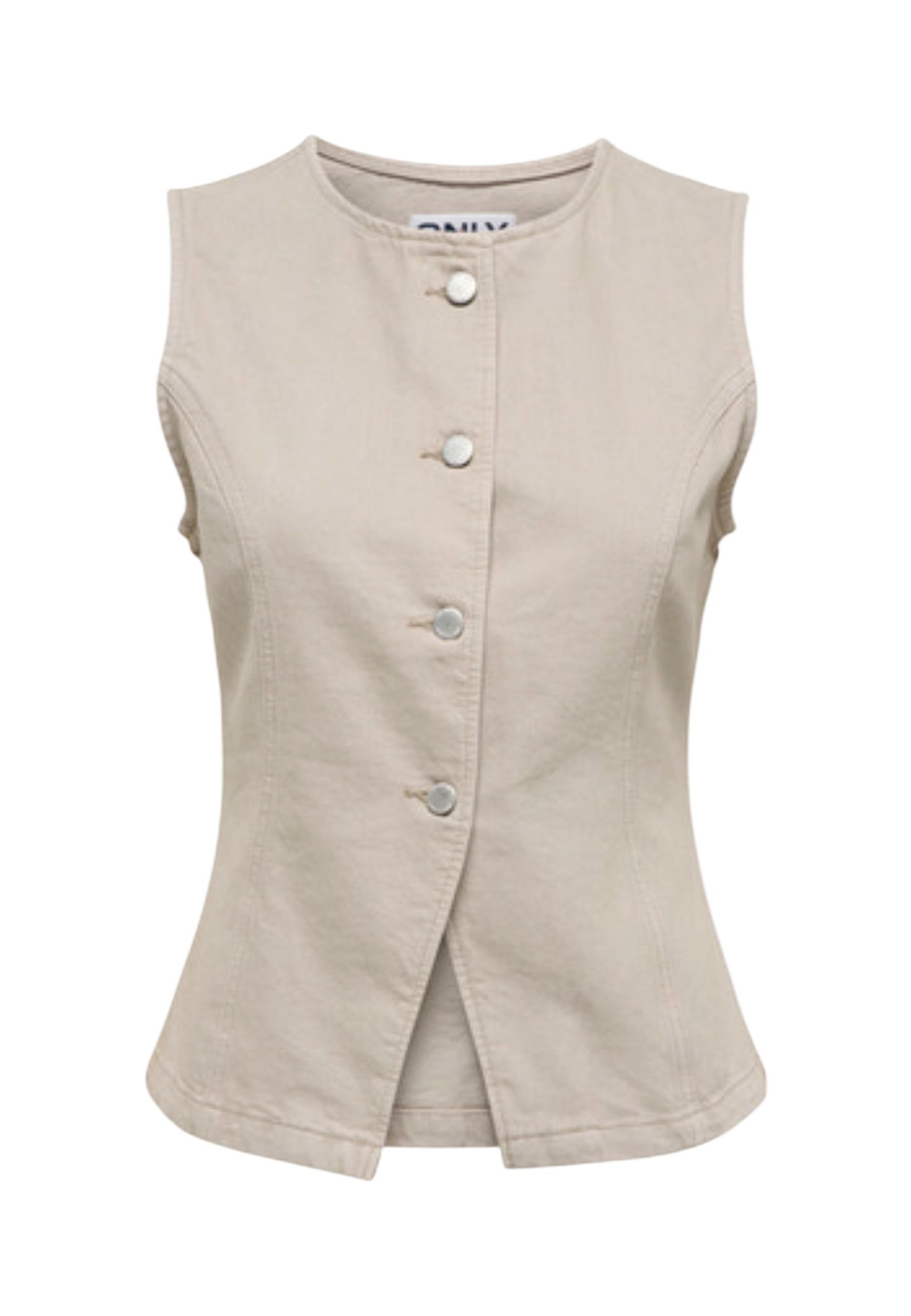 Дамски пуловер без ръкави Only