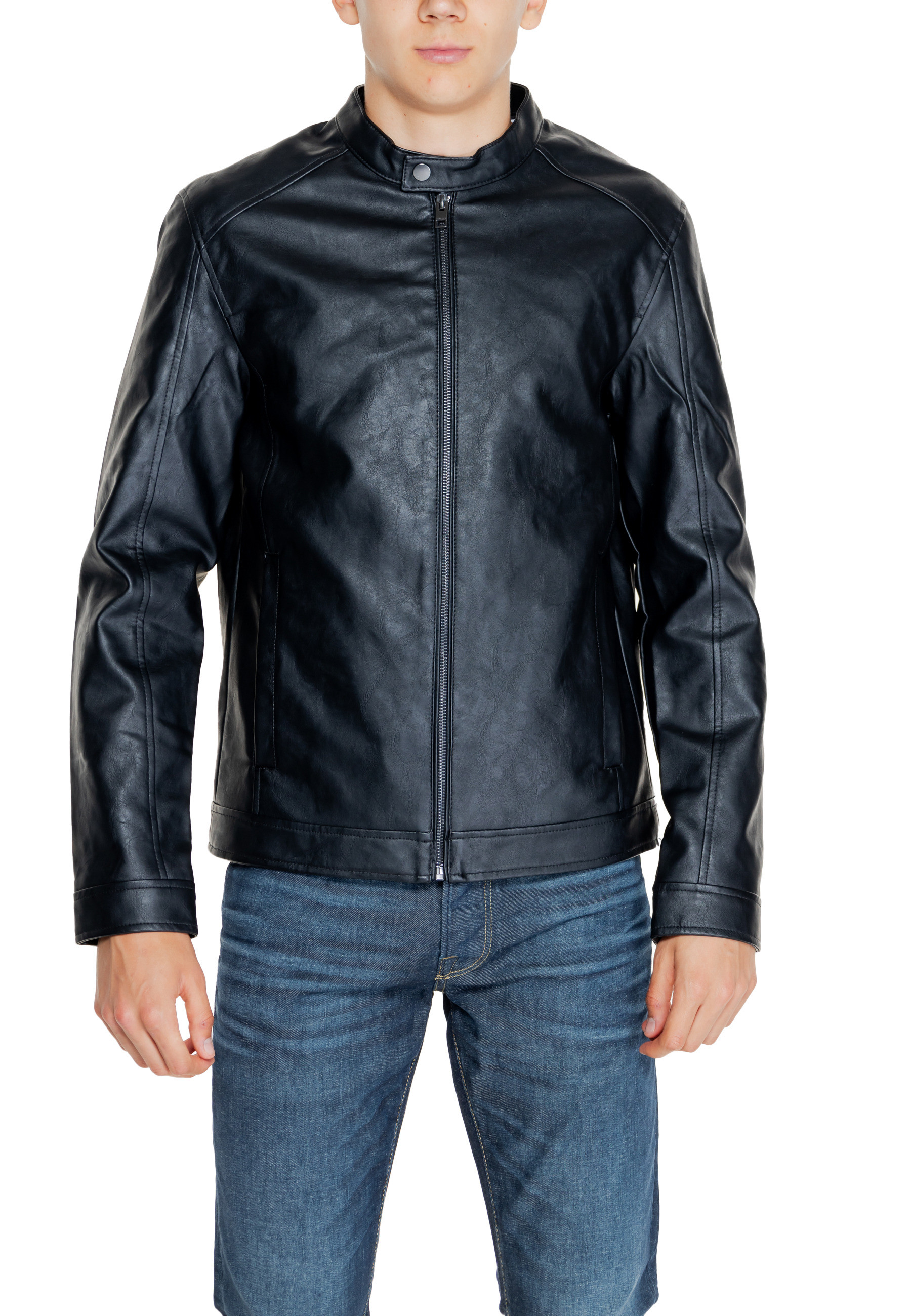 Jack & Jones pánska kožená bunda