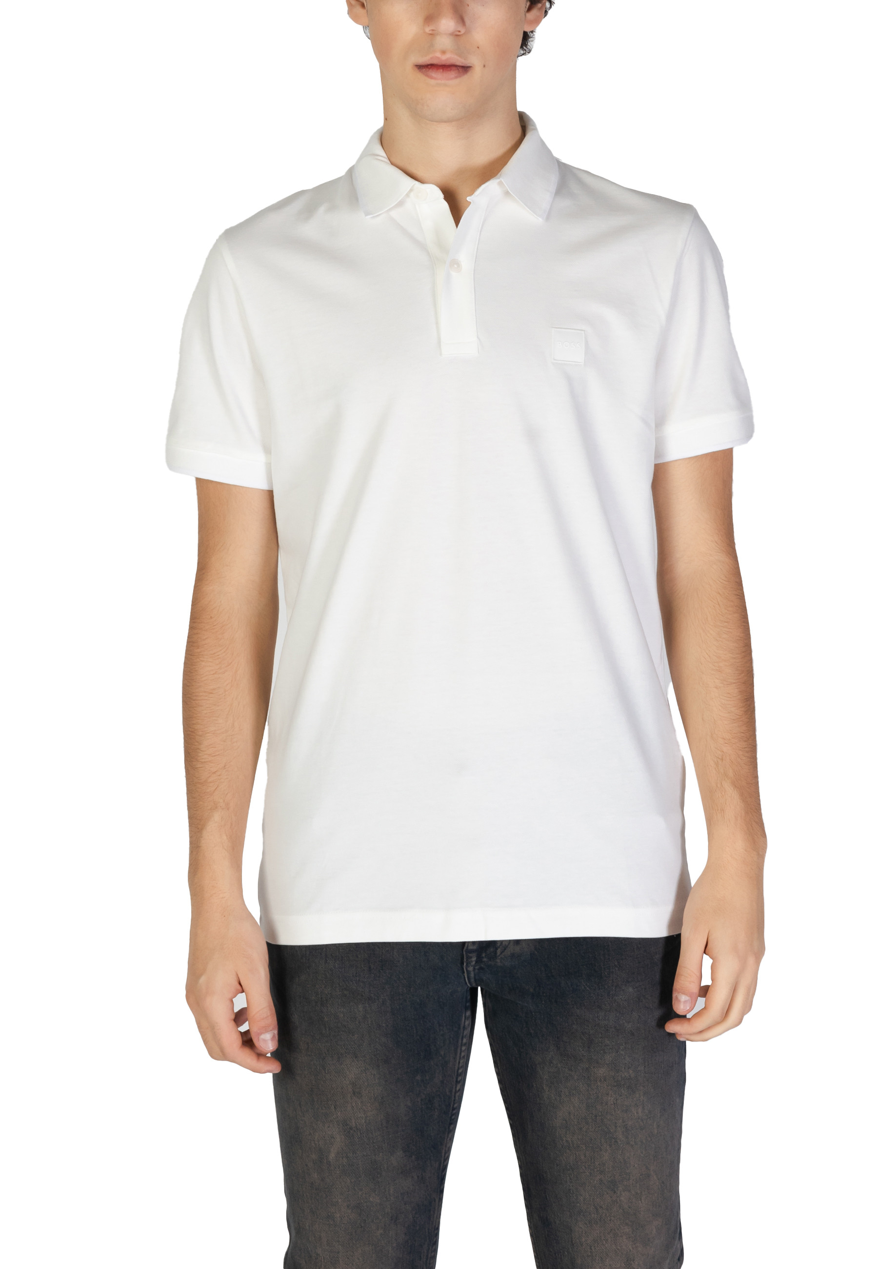 Мъжка бяла поло риза Boss