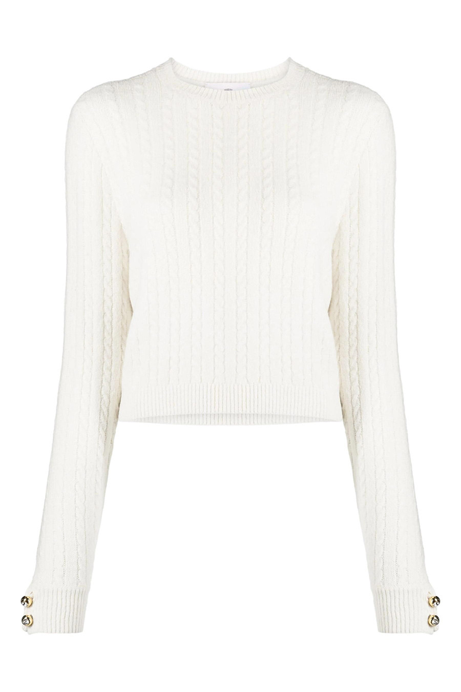 Chiara Ferragni biely sveter