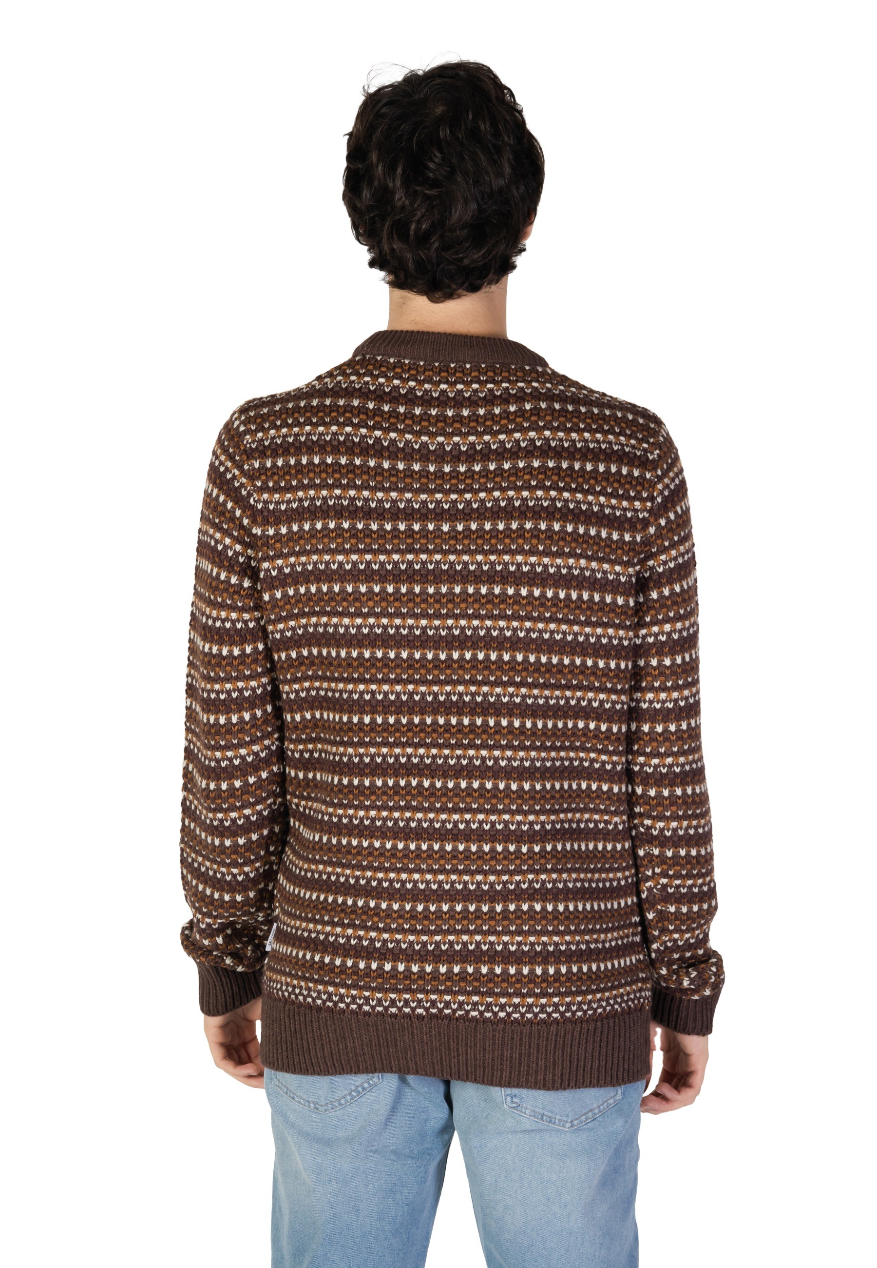 Мъжки пуловер с шарки Only & Sons