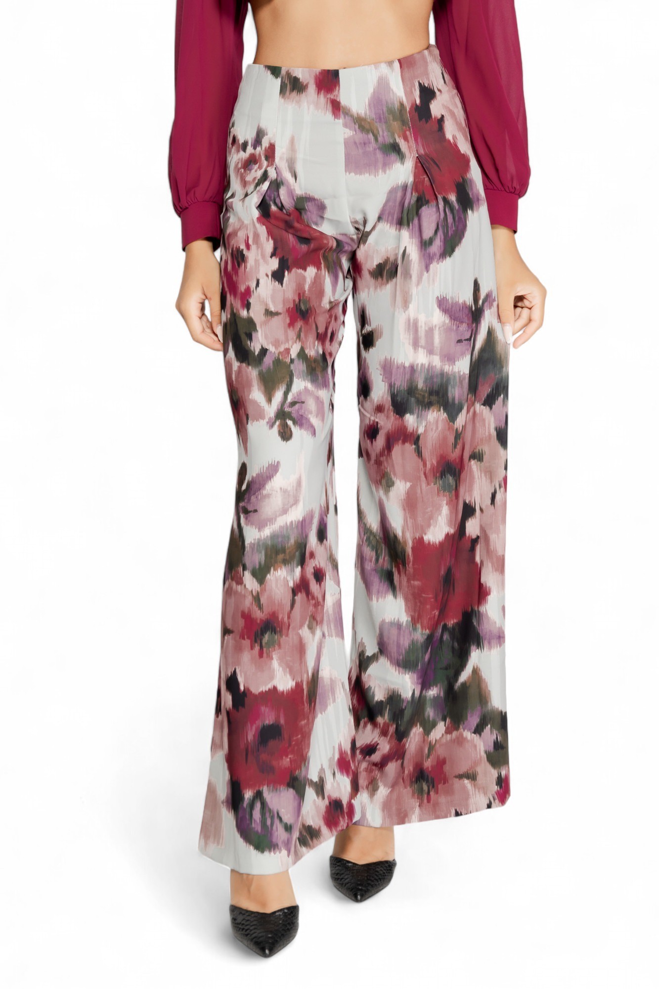 Панталон с флорален принт Rinascimento