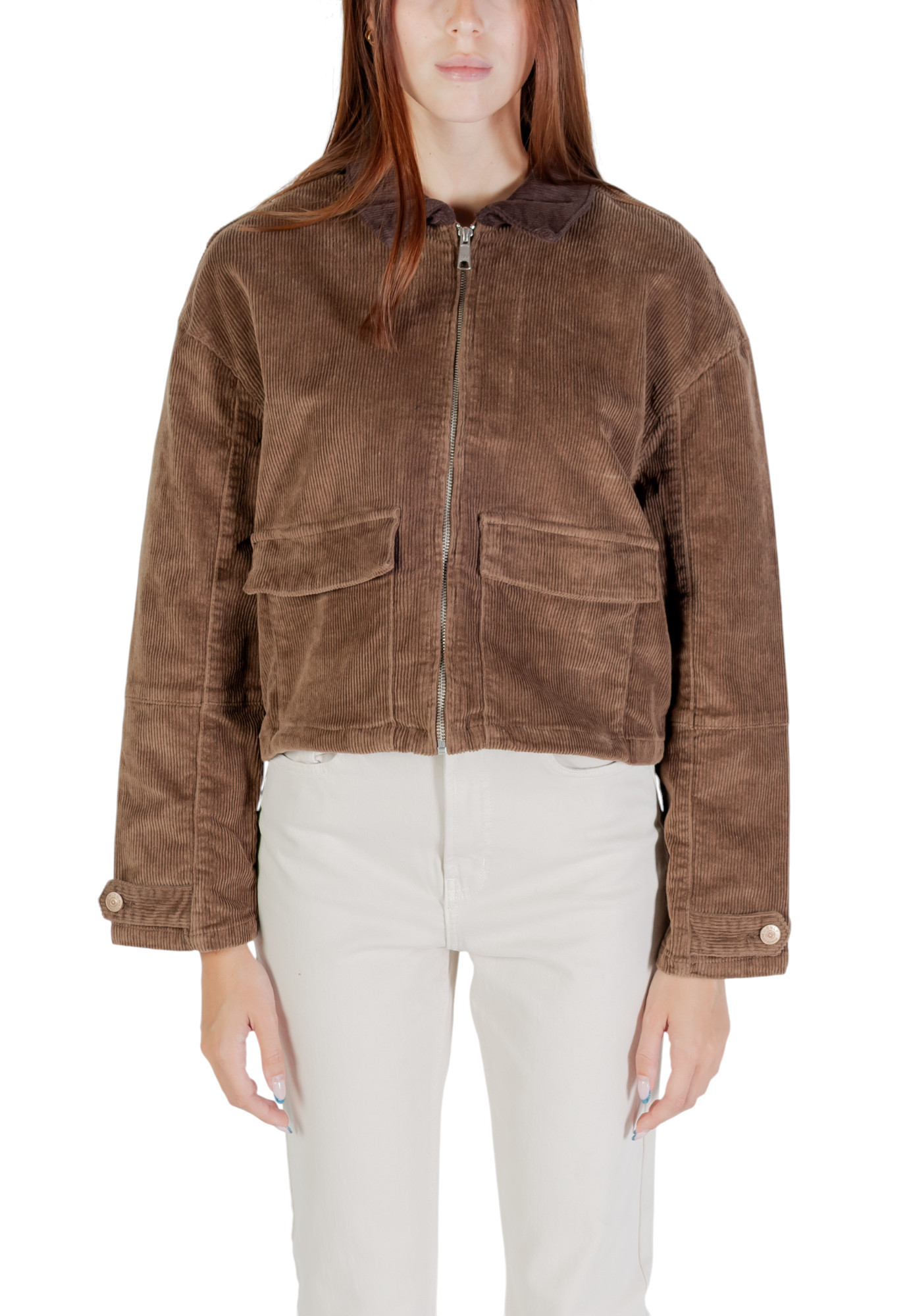 Hnědá přechodná bunda Only