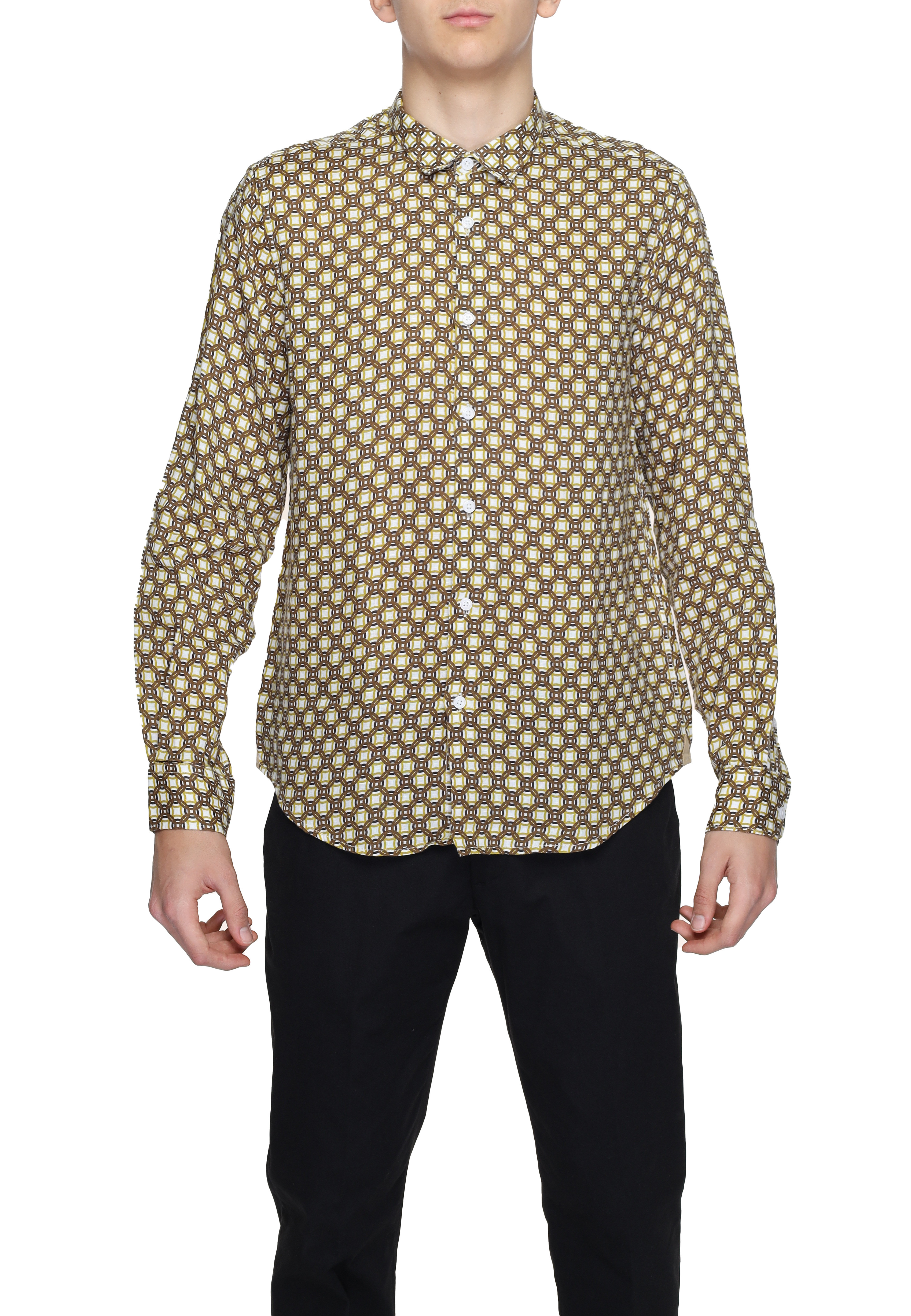 Gianni Lupo pánska košeľa s geometrickým vzorom