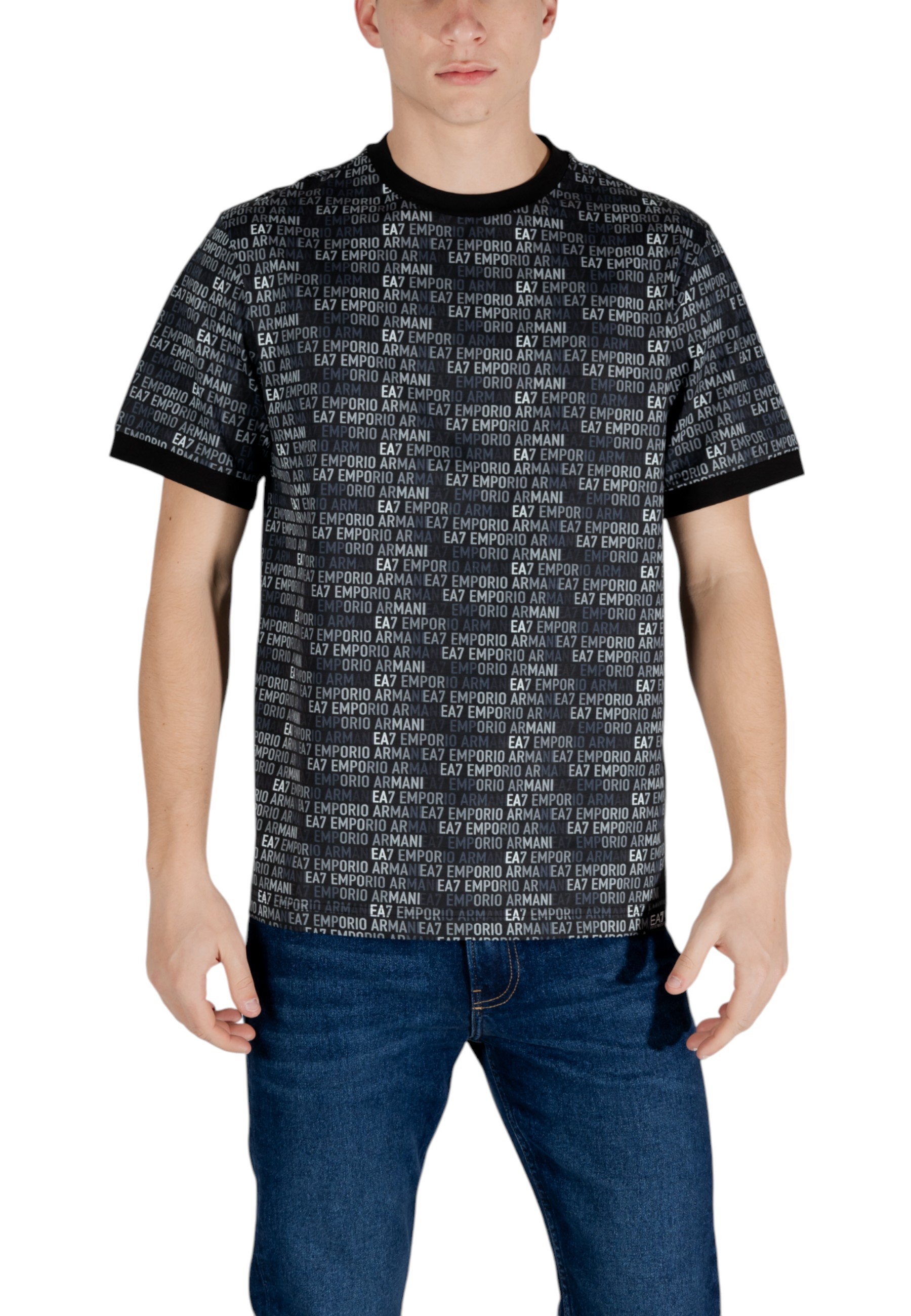 Мъжка тениска EA7 с щампа
