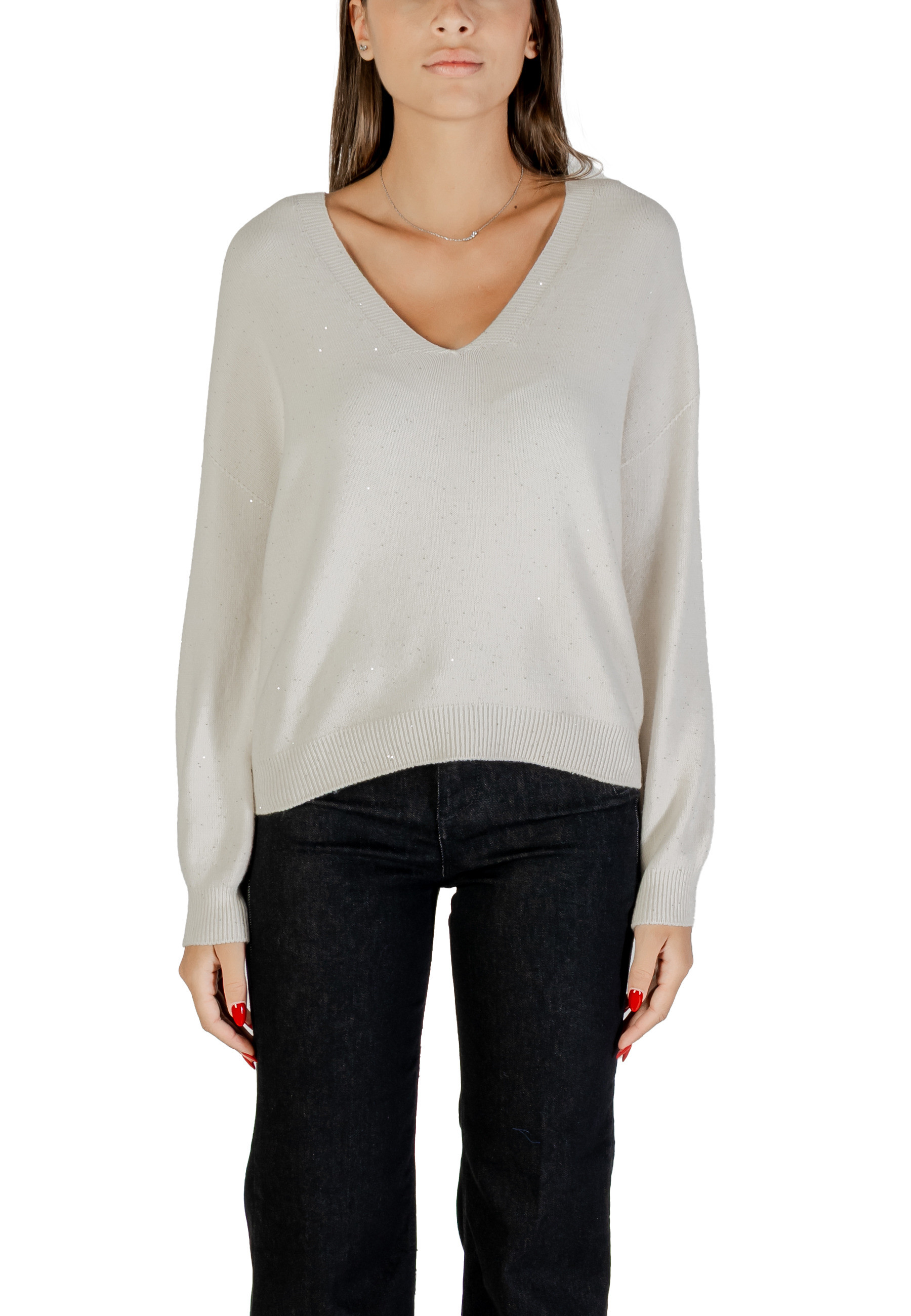 Liu Jo dámský svetr s výstřihem do V