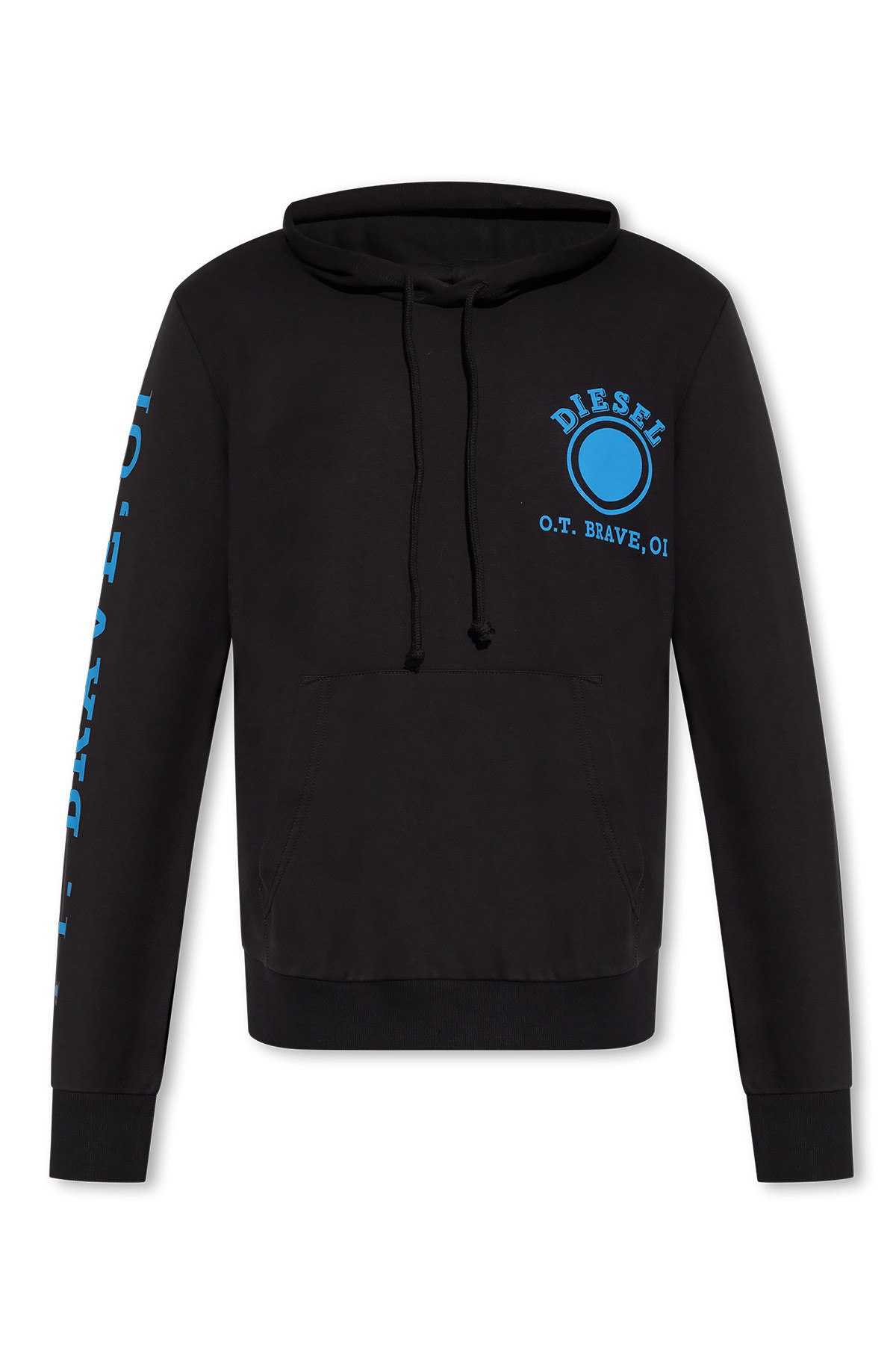 Черен суитшърт Diesel с щампа