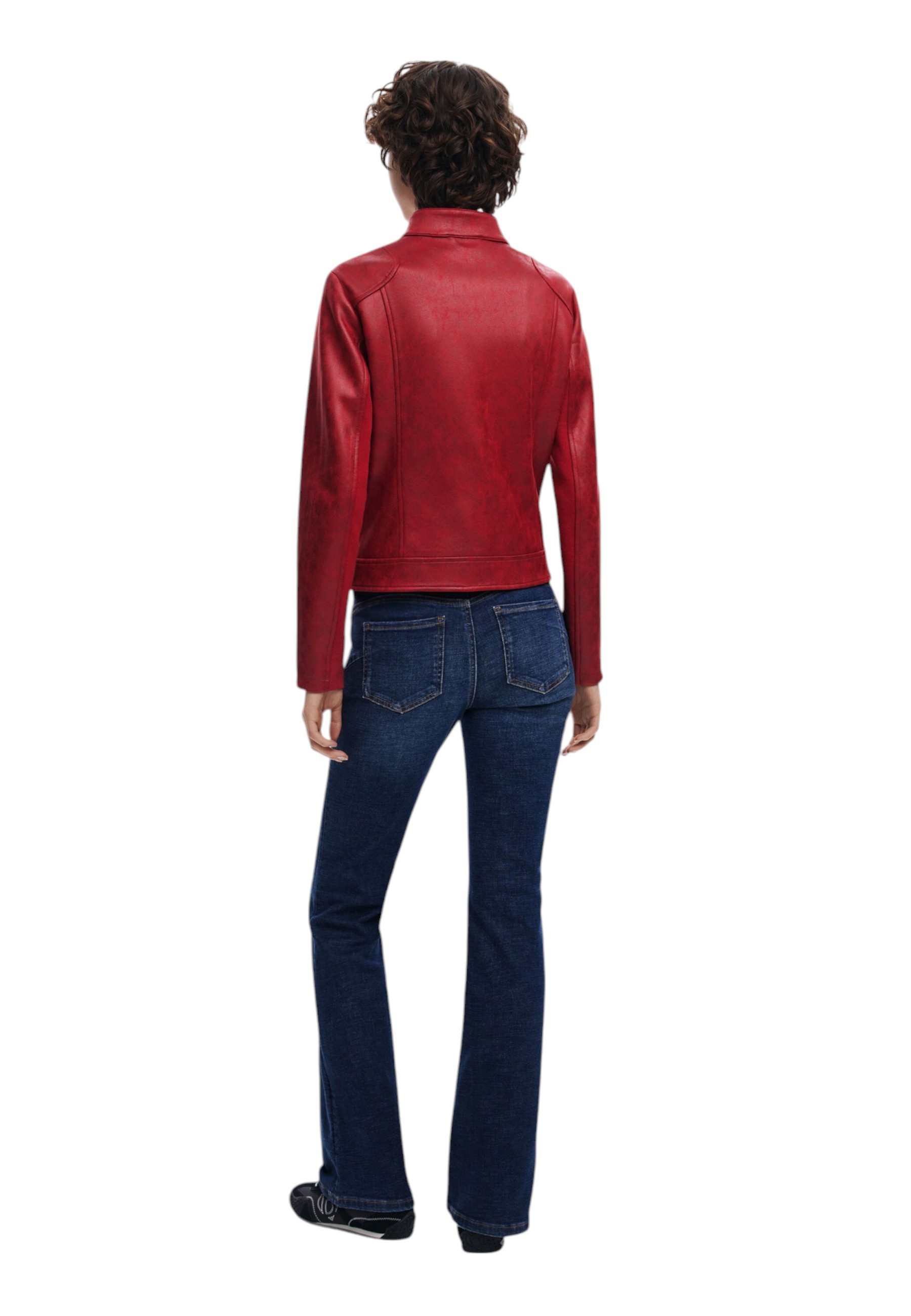 Червено кожено яке Desigual