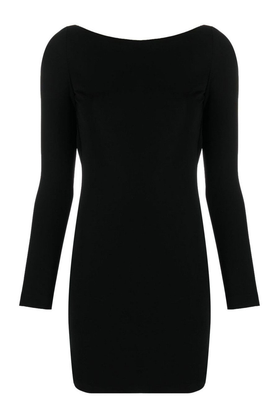 Černé mini šaty s dlouhými rukávy